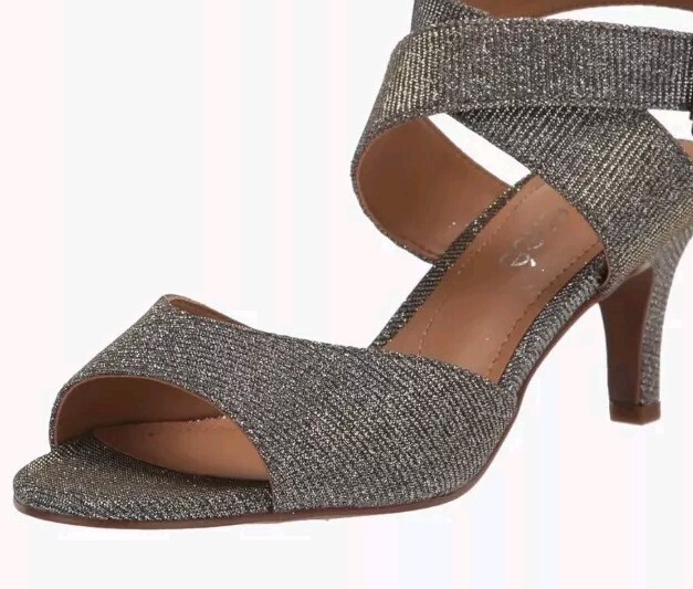 Renee Soncino PEWTER DANCE GLITTER Sandal