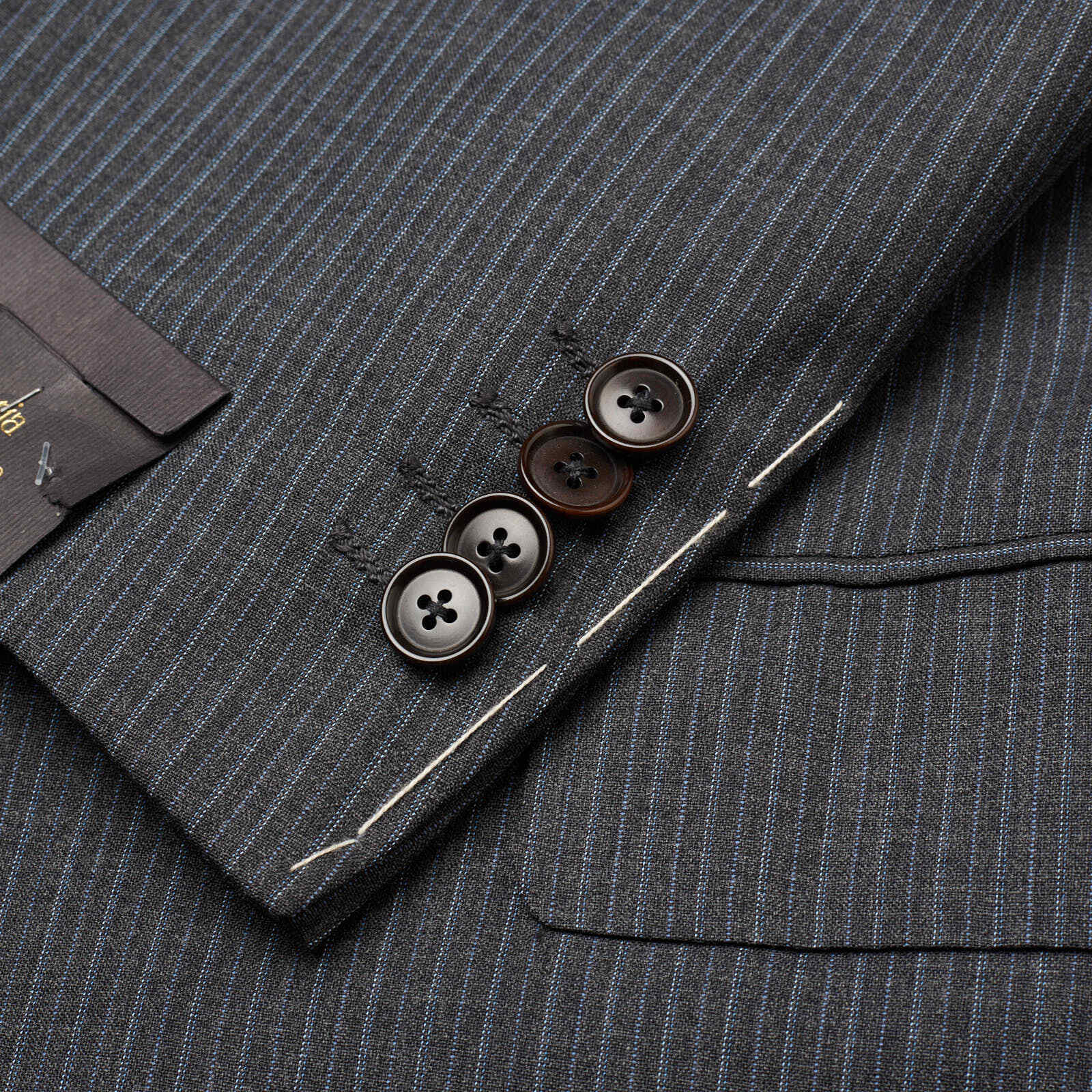 SARTORIA PARTENOPEA Gray Super 120’s Handmade Suit EU 58 NEW US 46