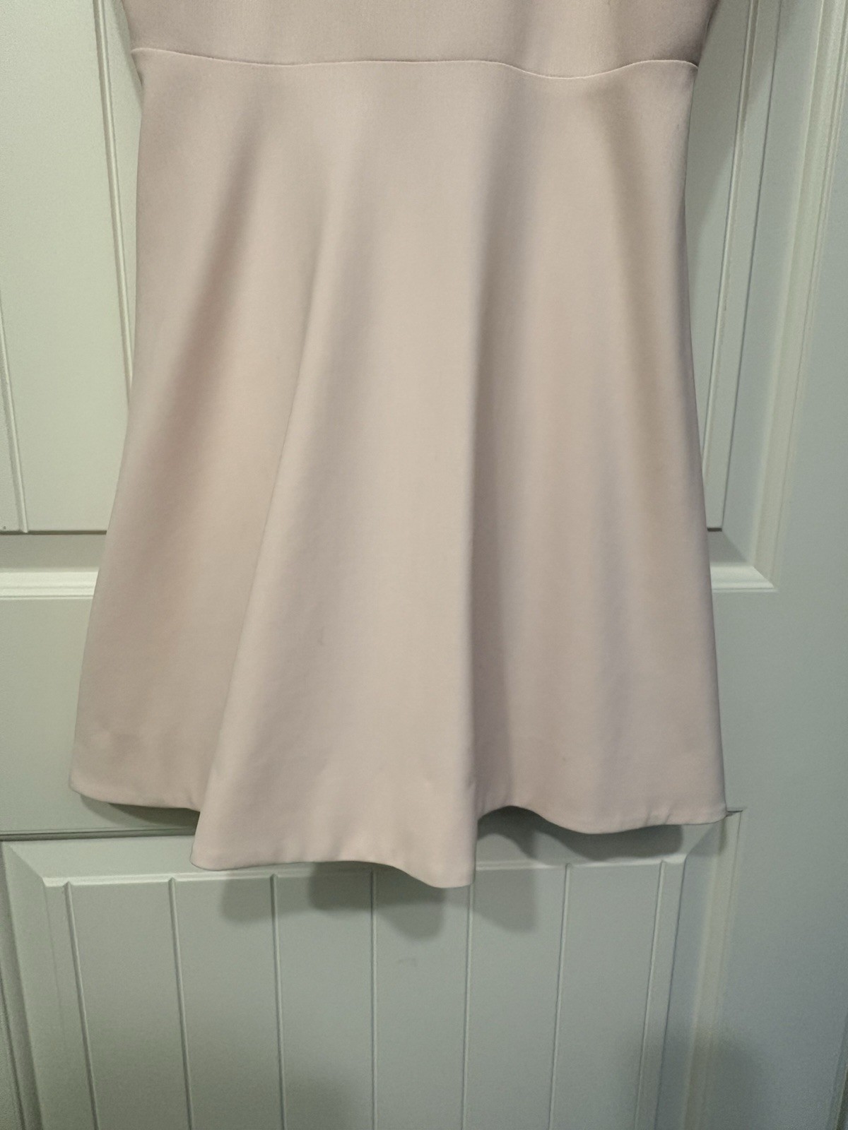 Elizabeth and James Britt Dress Size 8 Blush Pink Open Back Bow Fit Flare