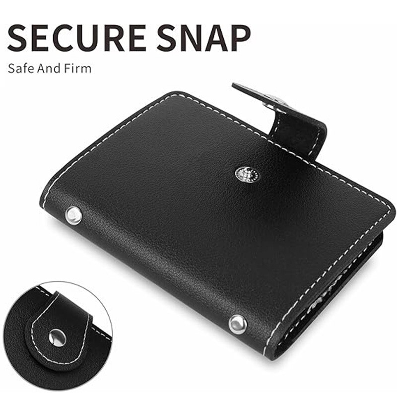 RFID Blocking ID Credit Card Holder 26 Cards Slim PU Leather Pocker Case Wallet