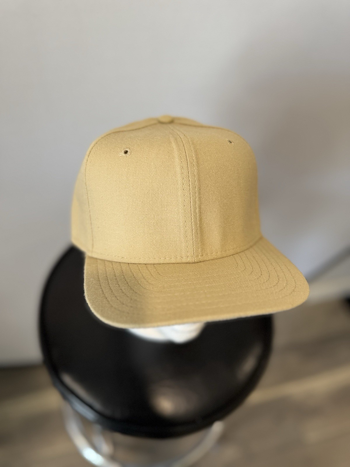 vintage new era blank fitted hat cap size 7 1/2 deadstock NWOT 90s made in USA