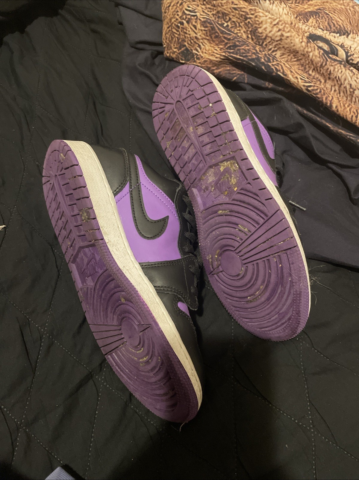 nike jordan 1 low GS used purple Venom sneakers