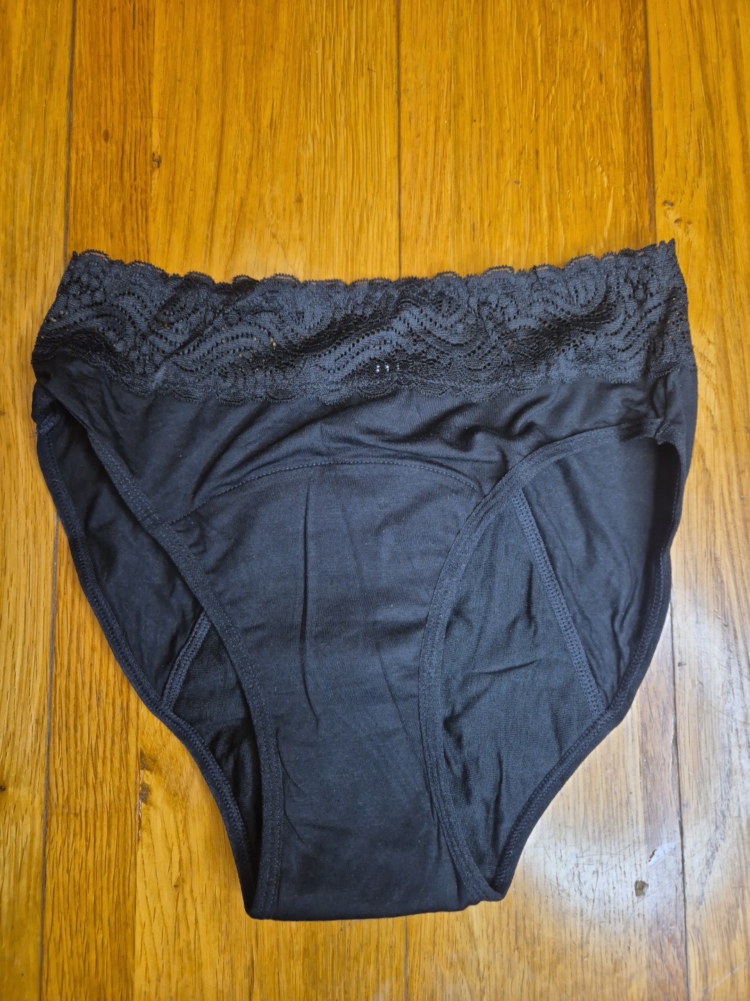 Modibodi Sensual Hi-Waist Bikini Pee & Period Proof Heavy / Overnight 10/S Black