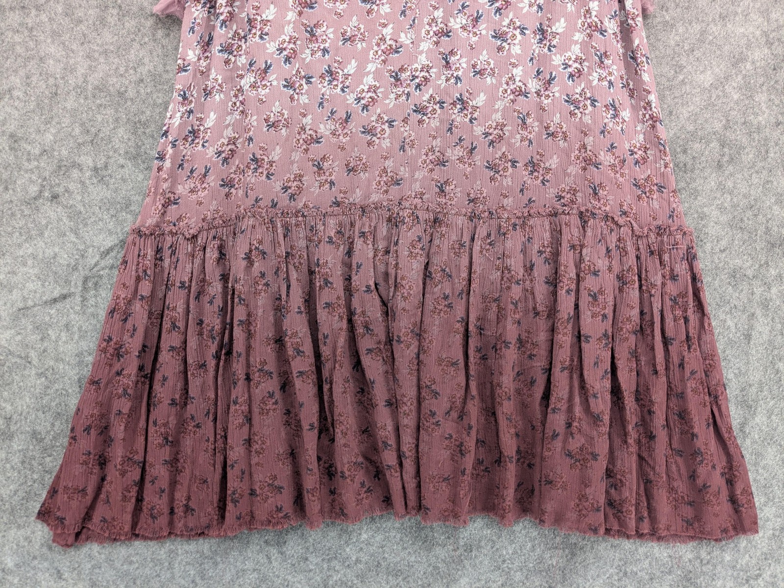 Gimmicks Dress Womens Large Floral Crochet Lace Sleeveless Ruffle Boho NWT
