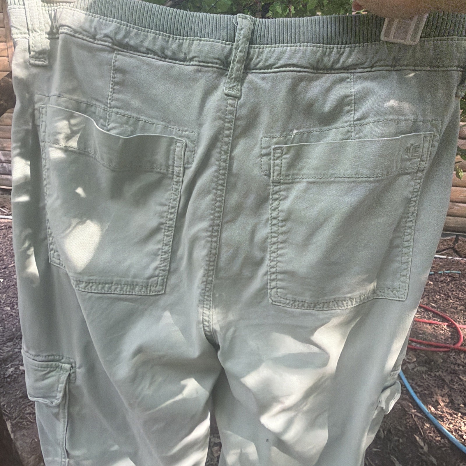 American Eagle Outfitters Light Green Cargo Pants Size 2 Short /Runs Bigger