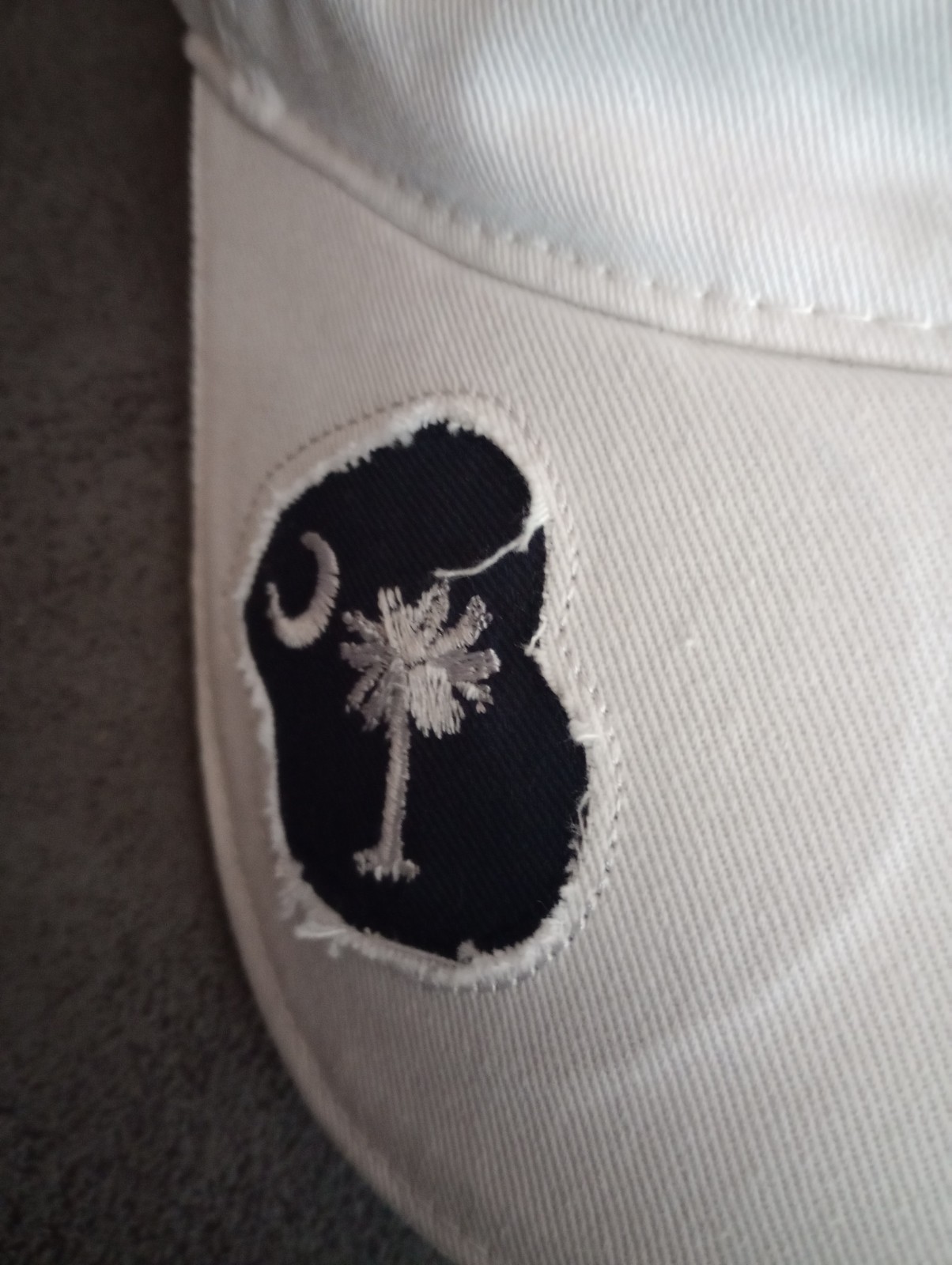 Hilton Head Island SC Adjustable Baseball Cap with Strapback Palm Tree, Crescent