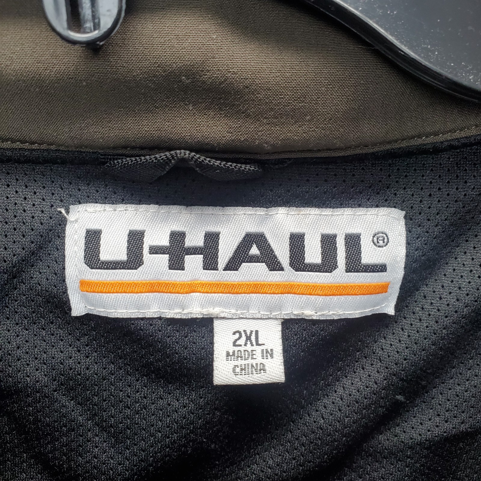 U-Haul Employee Jacket Mens 2XL Multi Fleece Lined Detachable Hood Logo Full Zip