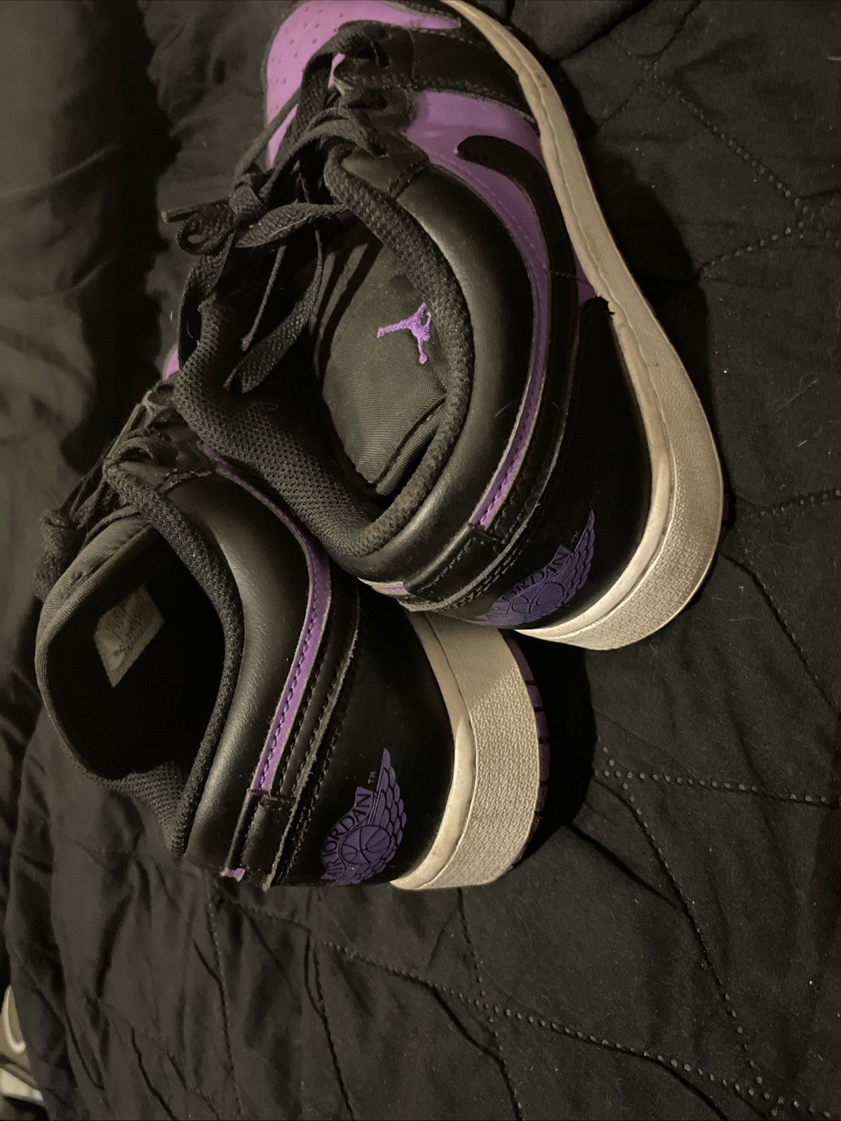nike jordan 1 low GS used purple Venom sneakers