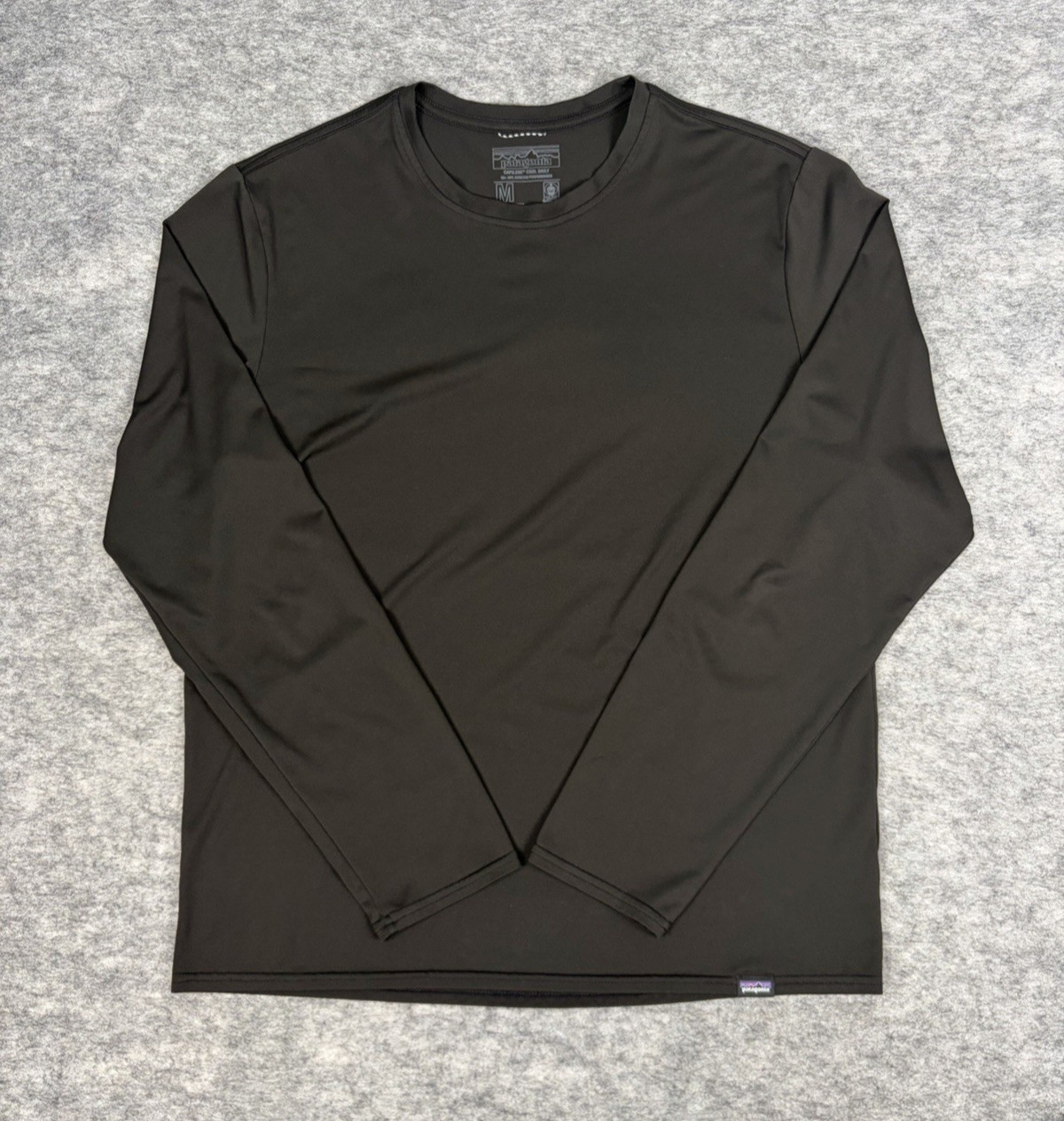 Patagonia Shirt Mens M Black Capilene Cool Daily 50+ UPF Stretch Performance