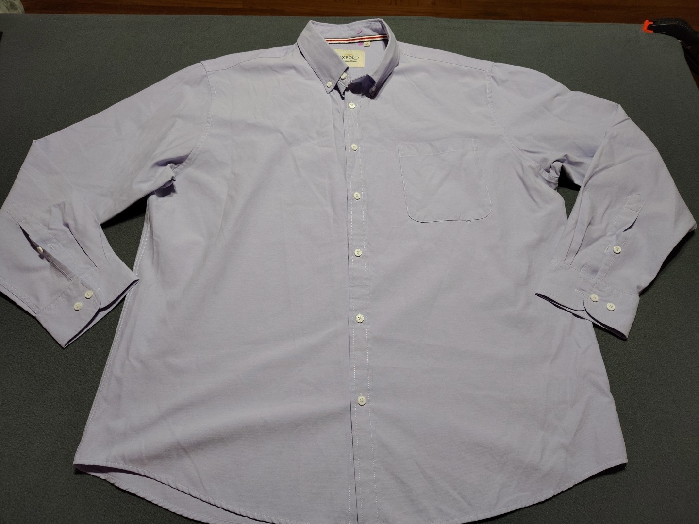 Oxford Men’s Luxury Collection Shirt 2XL Lilac Classic Preppy City College