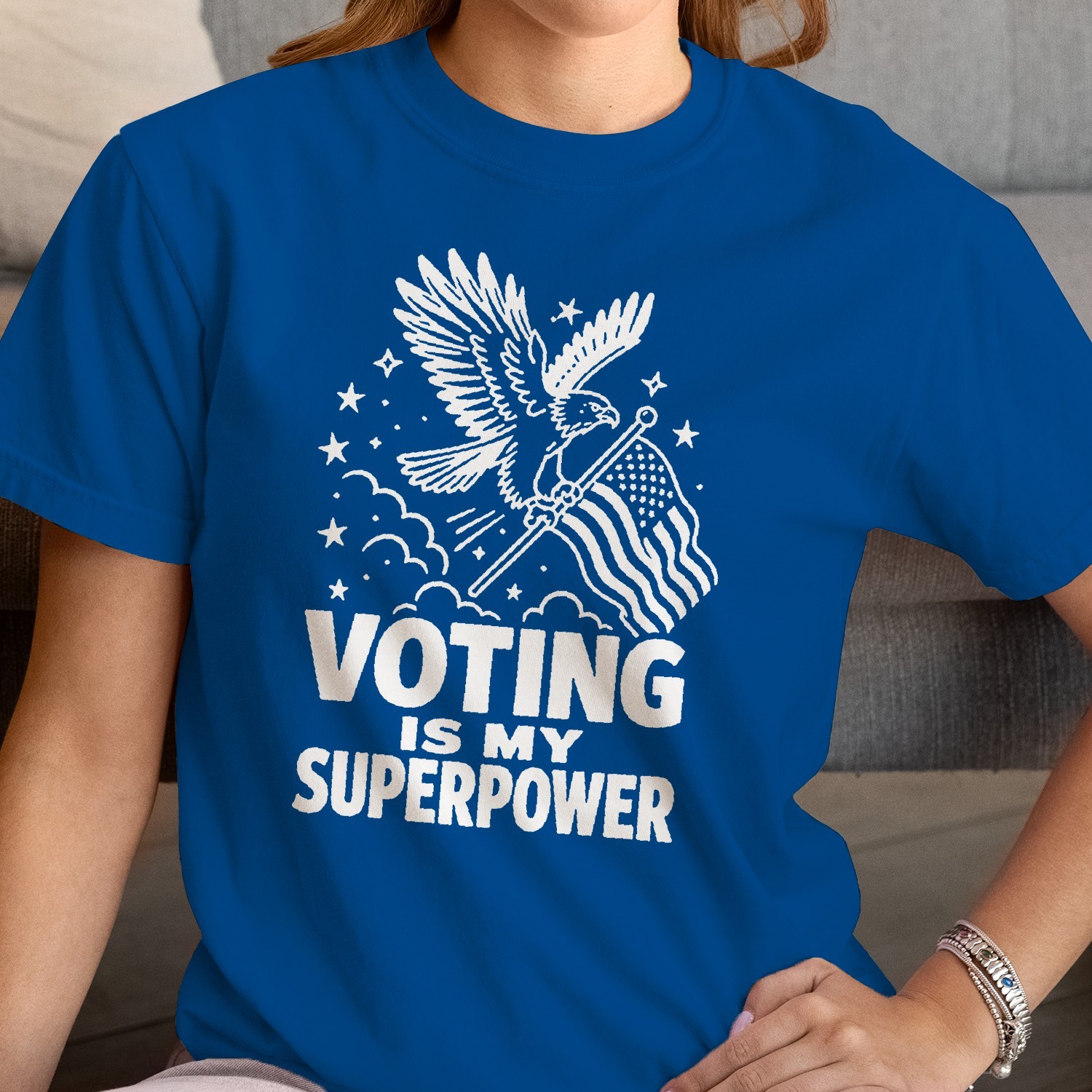 Voting Is My Superpower Eagle Women’s T-shirt