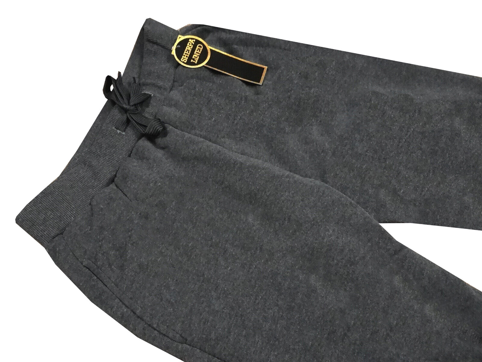 Sherpa Cargo Sweatpants 5 Pocket Thick Warm Padded Mens Jogger Fleece Flannel