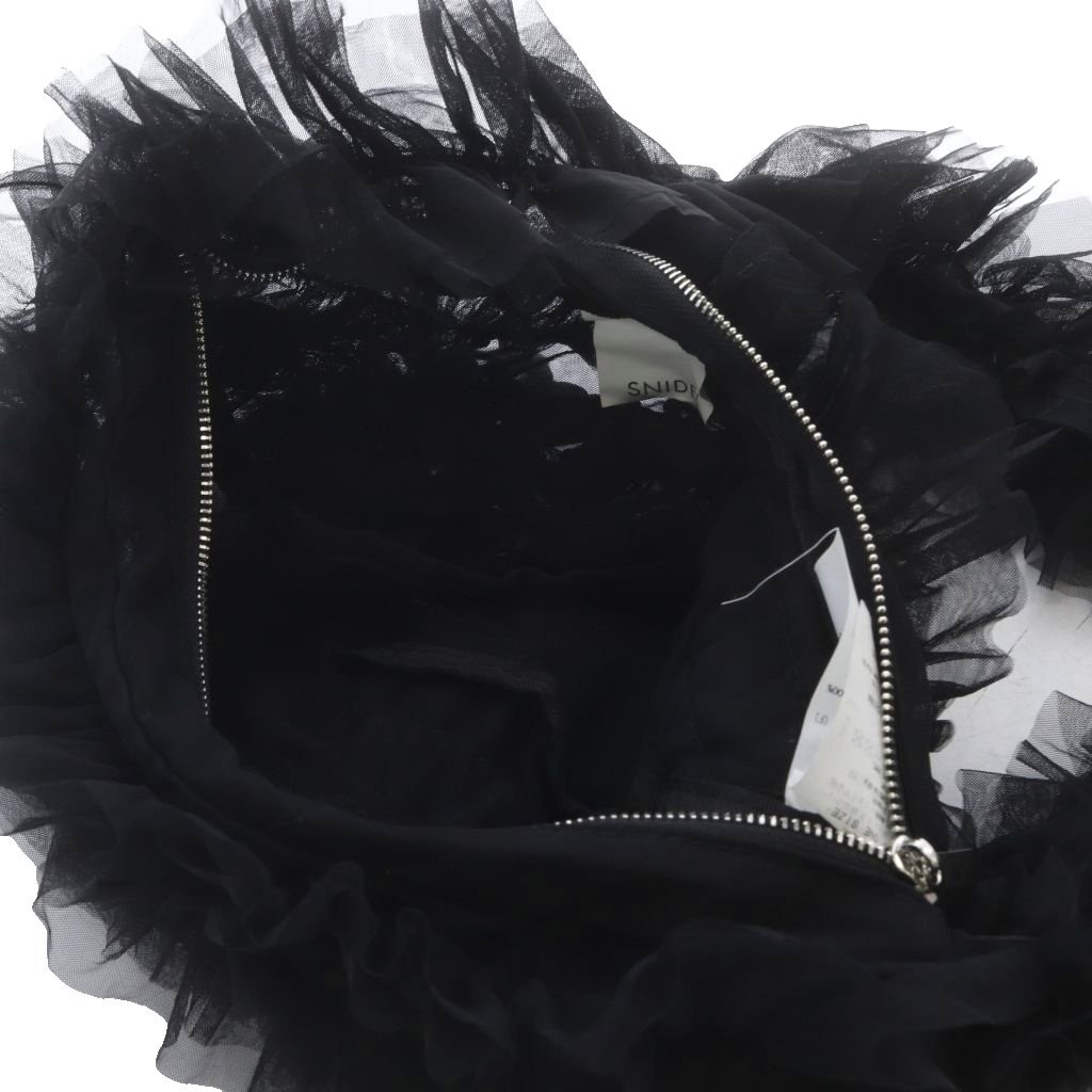 Snidel SNIDEL Black Fabric Shoulder Bag 20.5cm x 7.1cm Excellent Condition
