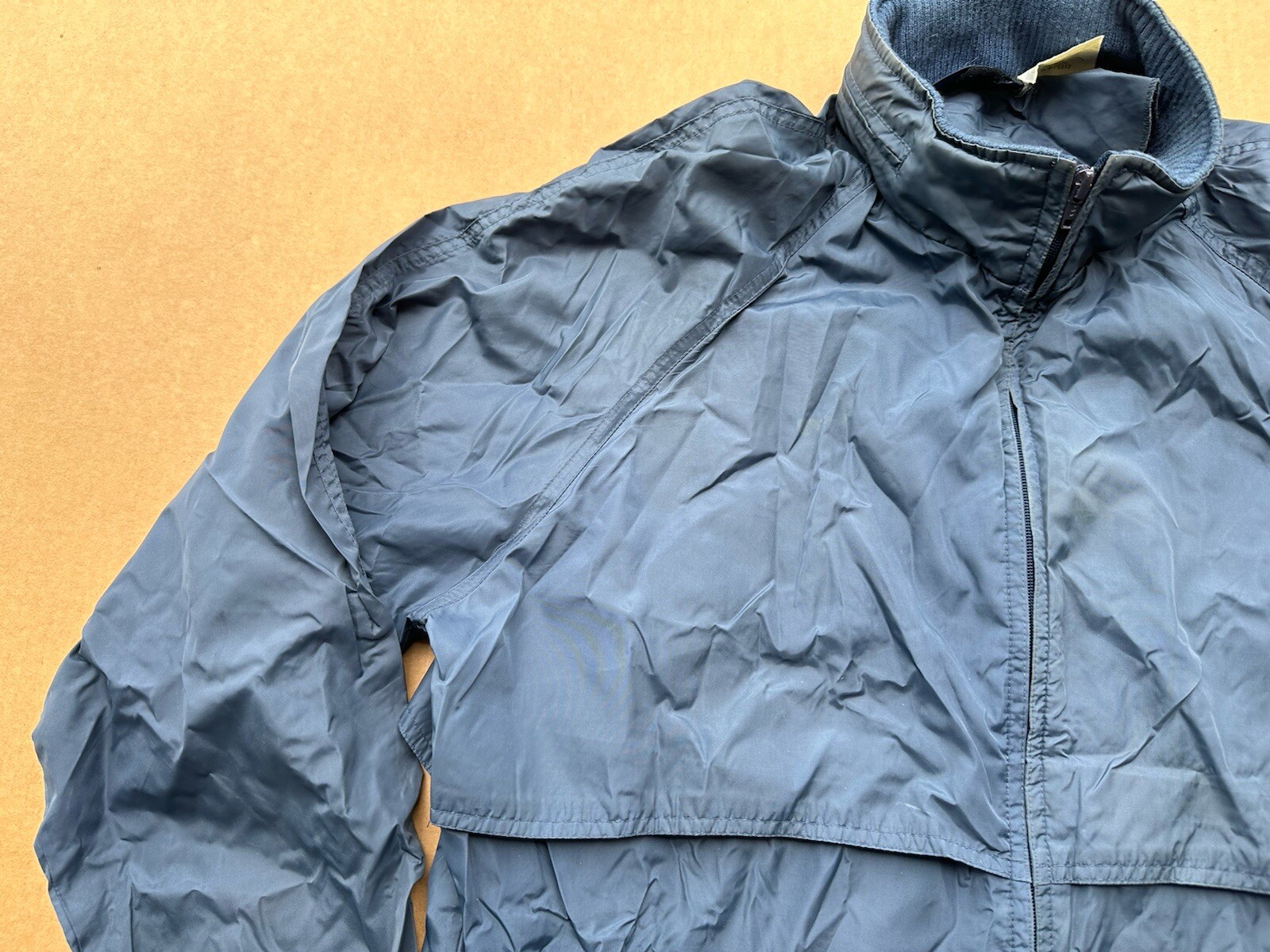 Vintage 90s Woolrich Windbreaker Jacket Mens M Nylon Classic Outdoor Hike Blue