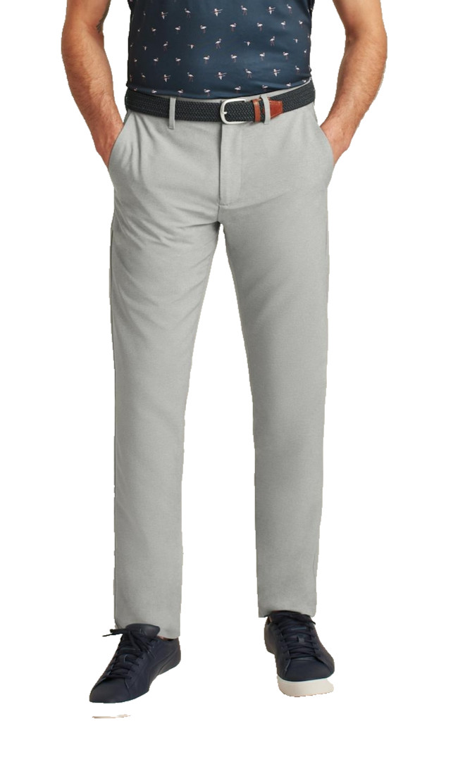 Bonobos Mens Golf Pants Performance Link 5 Pocket Slim Taper Ash Grey 34×32