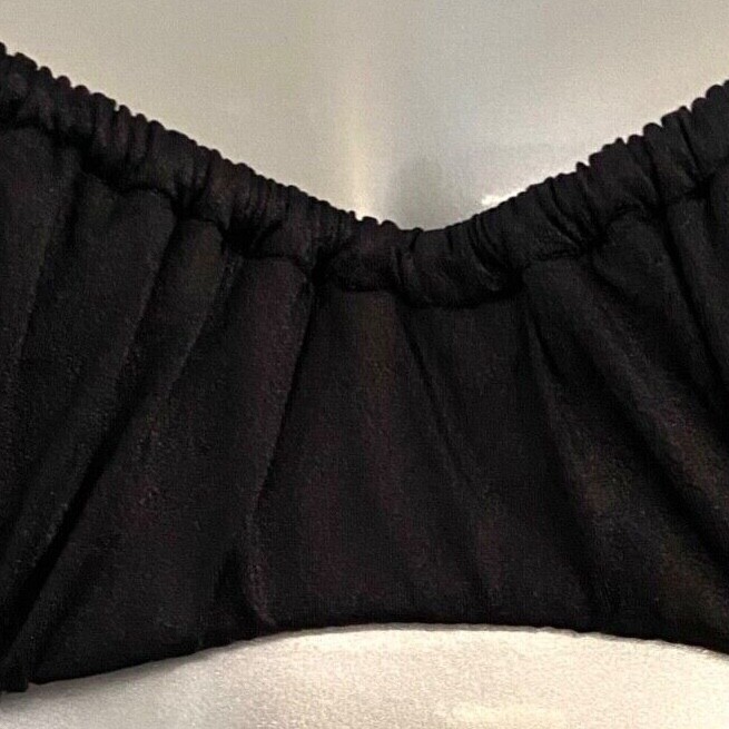 Victoria’s Secret Bikini Top Black Ruched Wicked Underwire Sling Swim Top