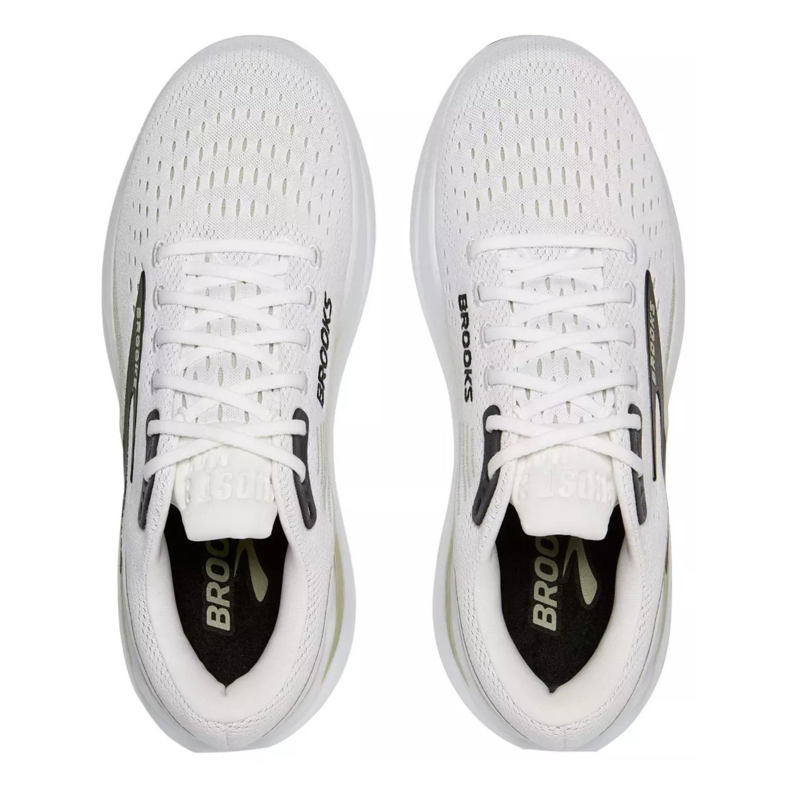 Brooks Men’s Ghost Max 3 Running Shoes – Bright White/Tea/Black – Medium/D