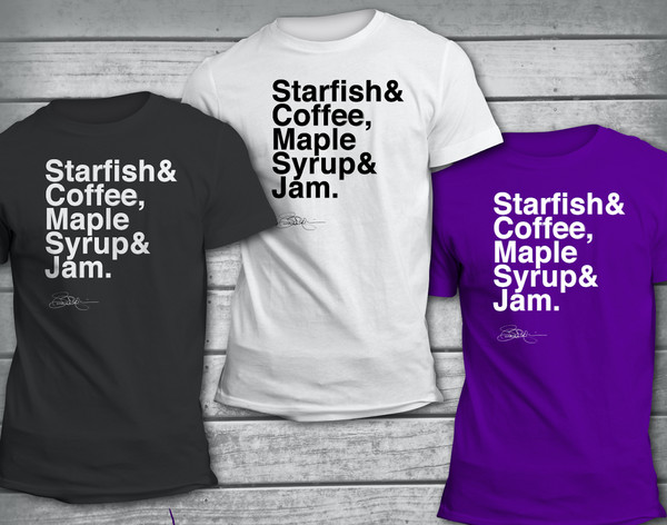 Starfish and Coffee T-Shirt with Susannah Melvoin Signature – Official Store