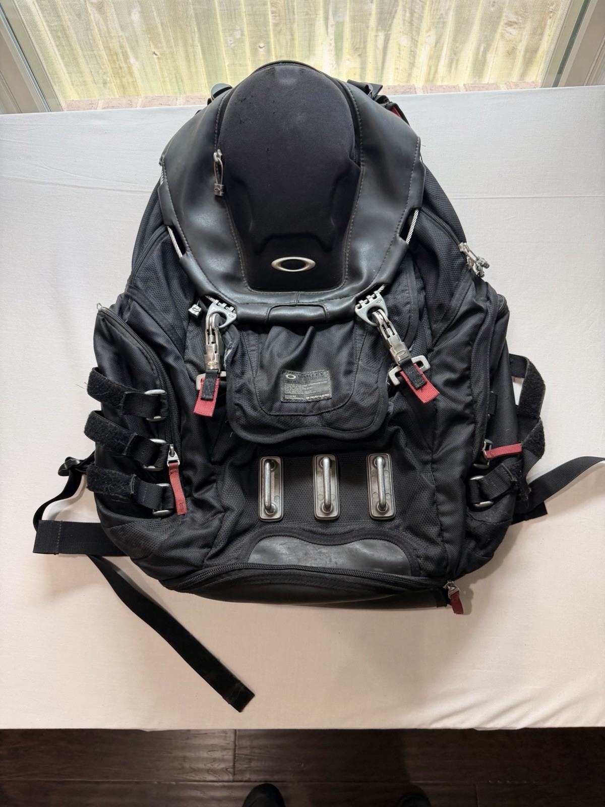 Oakley Kitchen Sink Backpack Black Tactical Y2K Laptop Bag Streetwear Rare