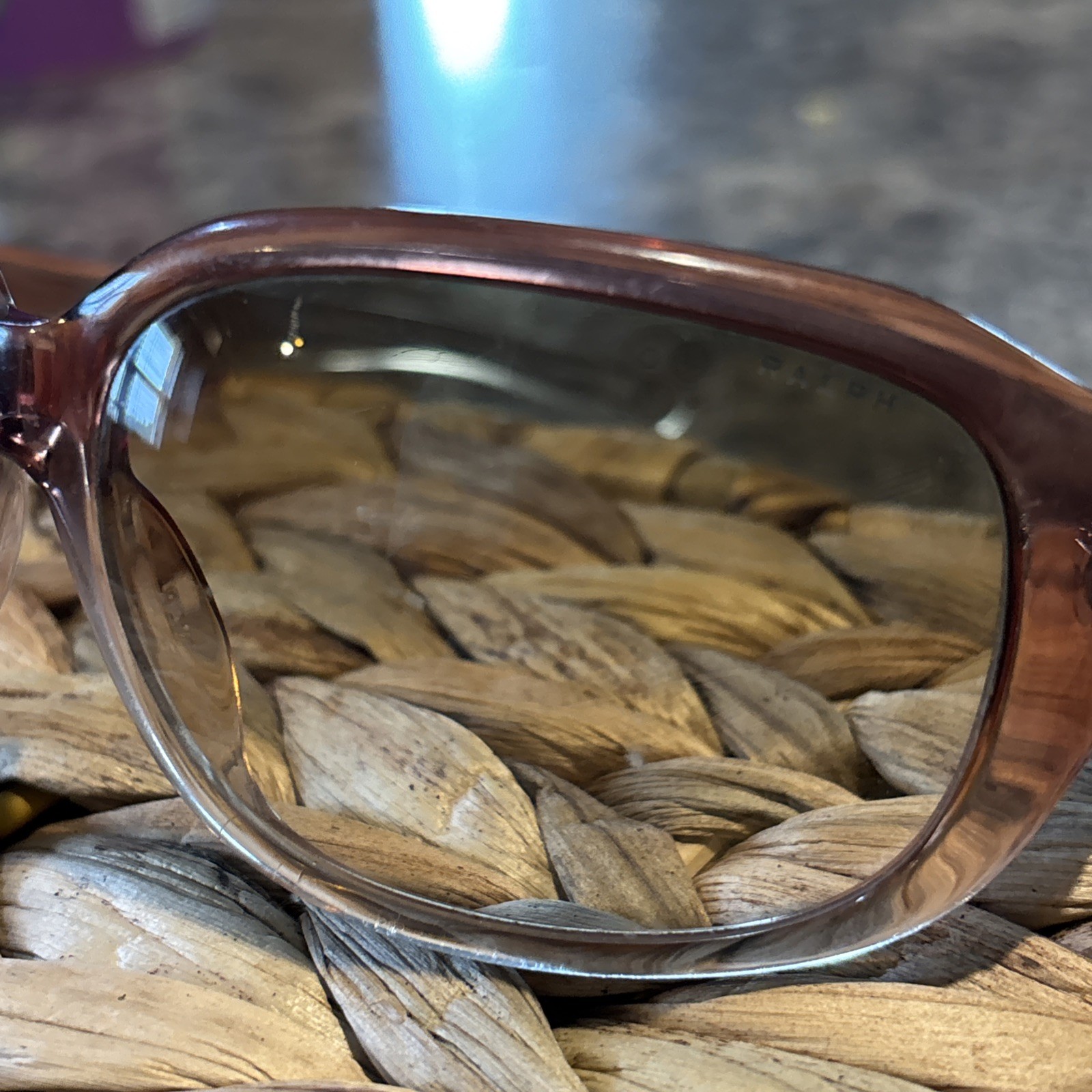Ralph Lauren 7562 Sunglasses, Wine brown fade plastic frame, 115 mm arms