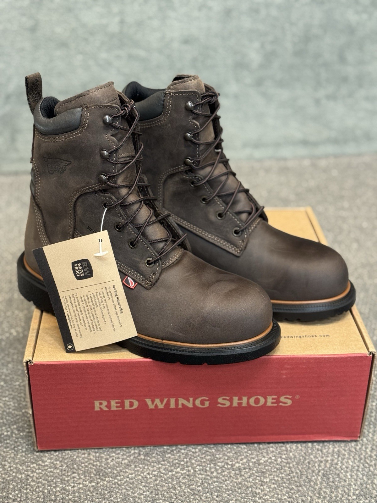 Red Wing 4442 DynaForce Steel Toe Waterproof Insulated USA Size 8 EE (Seconds)