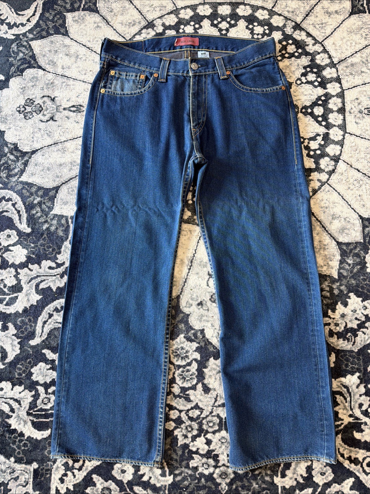 Vintage Y2K Levi’s Type 1 Men’s Real Loose Baggy Denim Jeans Skater size 36×32