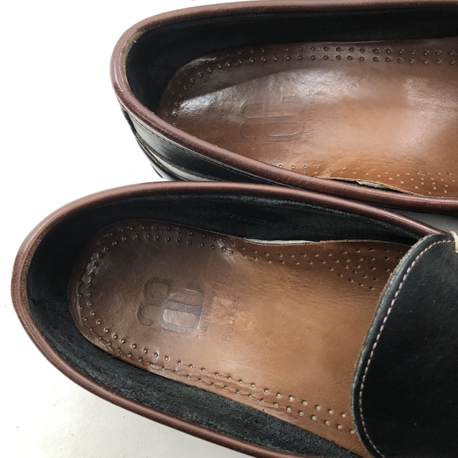 Allen Edmonds Boulder Driving Moccasin Mens Sz 10 D Black Brown Leather Loafer
