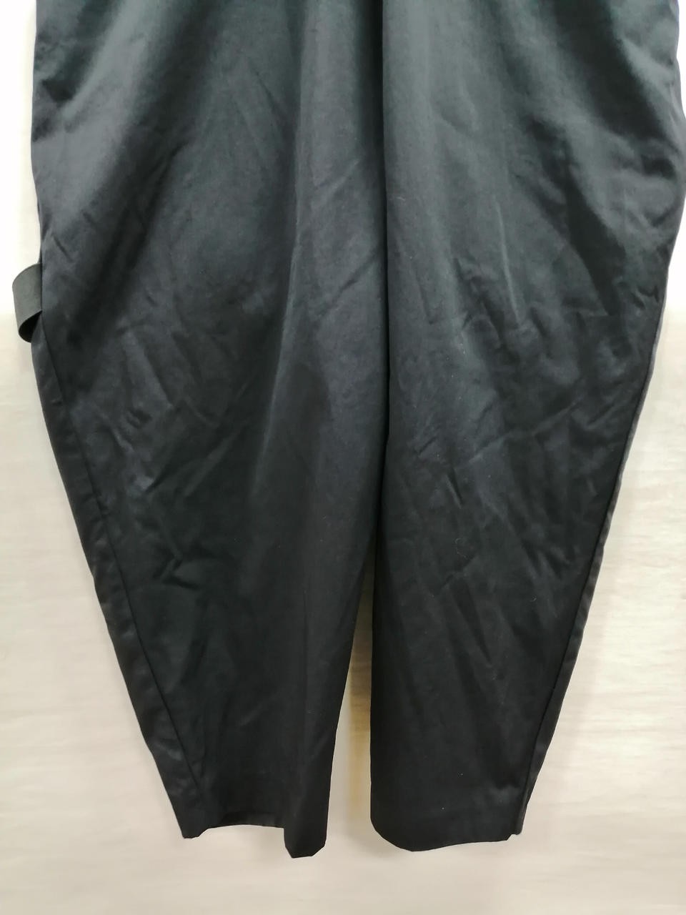 Black Women’s Jumpsuit, Cocoon Silhouette, Size Free, 132cm Length