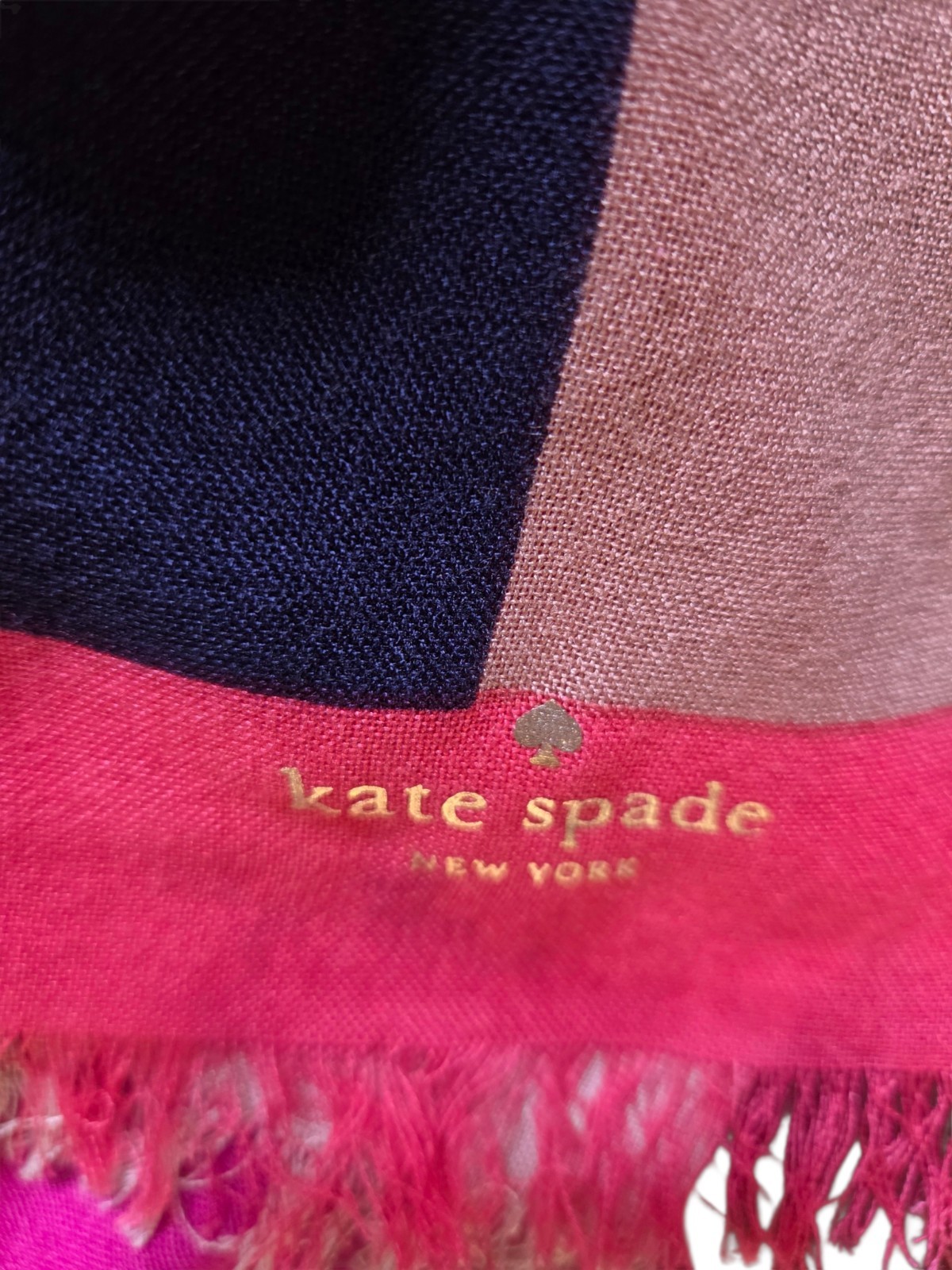 KATE SPADE New York $149 Pink, Blue, Ivory, Print Scarf/Wrap