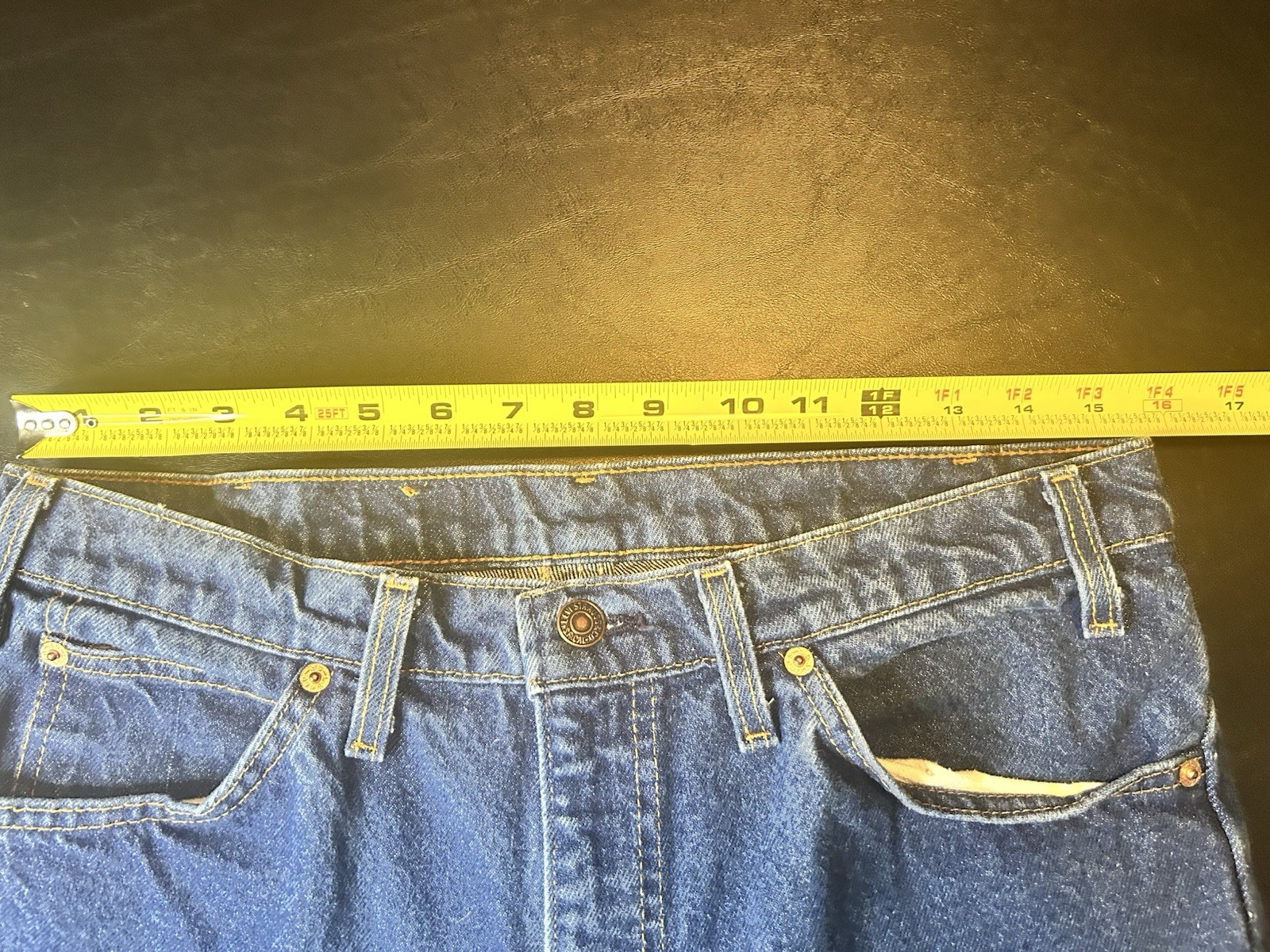 Vintage Levi’s 509 Orange Tab Straight Leg Denim Jeans Made in USA 34×30