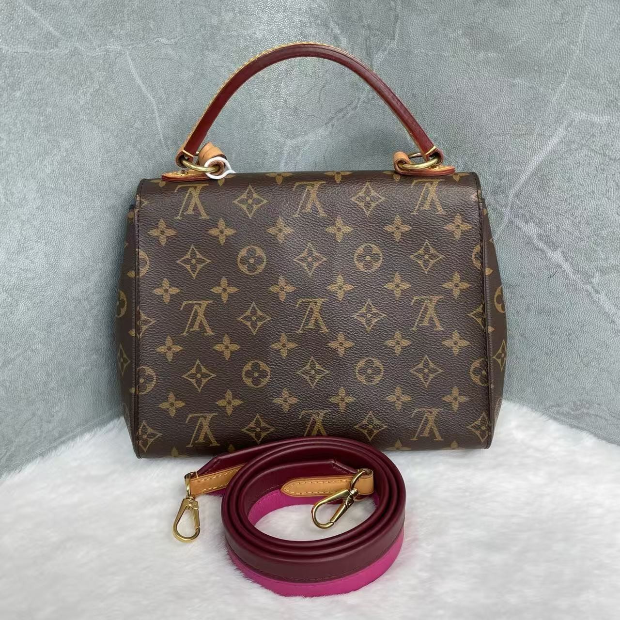 Louis Vuitton Cluny Top Handle Bag Monogram Canvas BB
