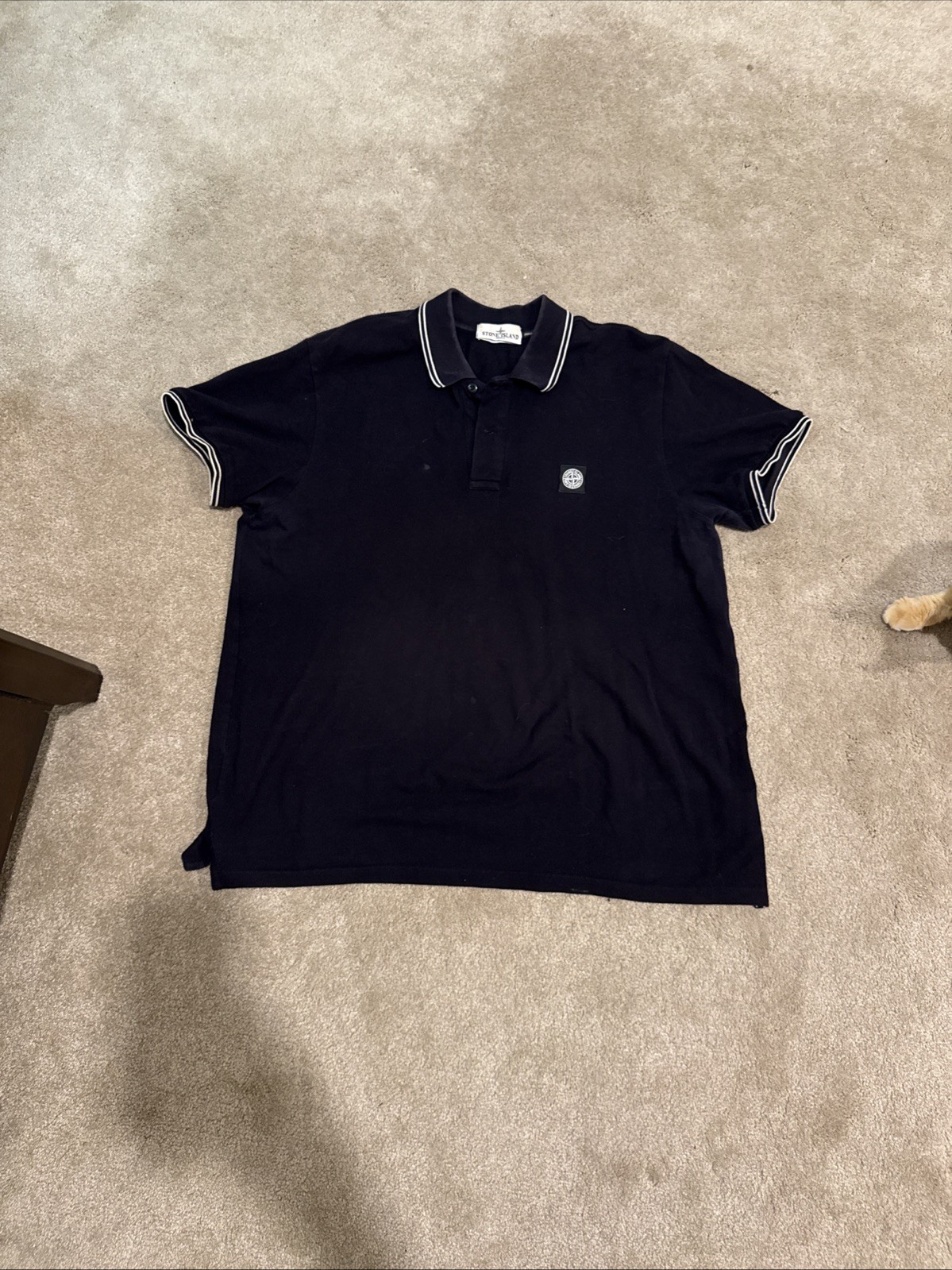 Stone Island Slim-fit short-sleeve polo with Compass patch Men’s Large Slim