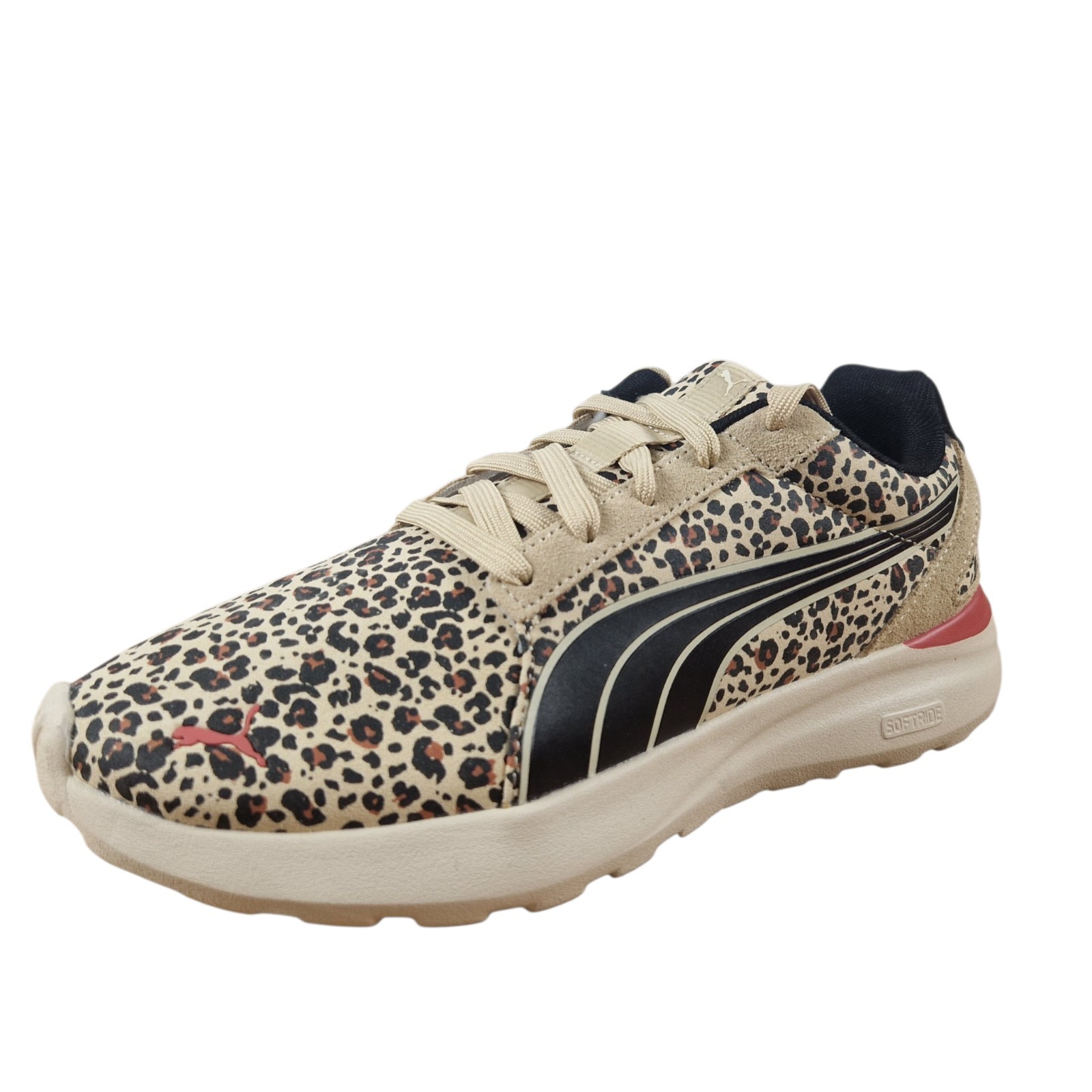 Puma Softride Cosmic LT W Animal Sneakers Womens Sz 38 39 New Toasted Almond DS