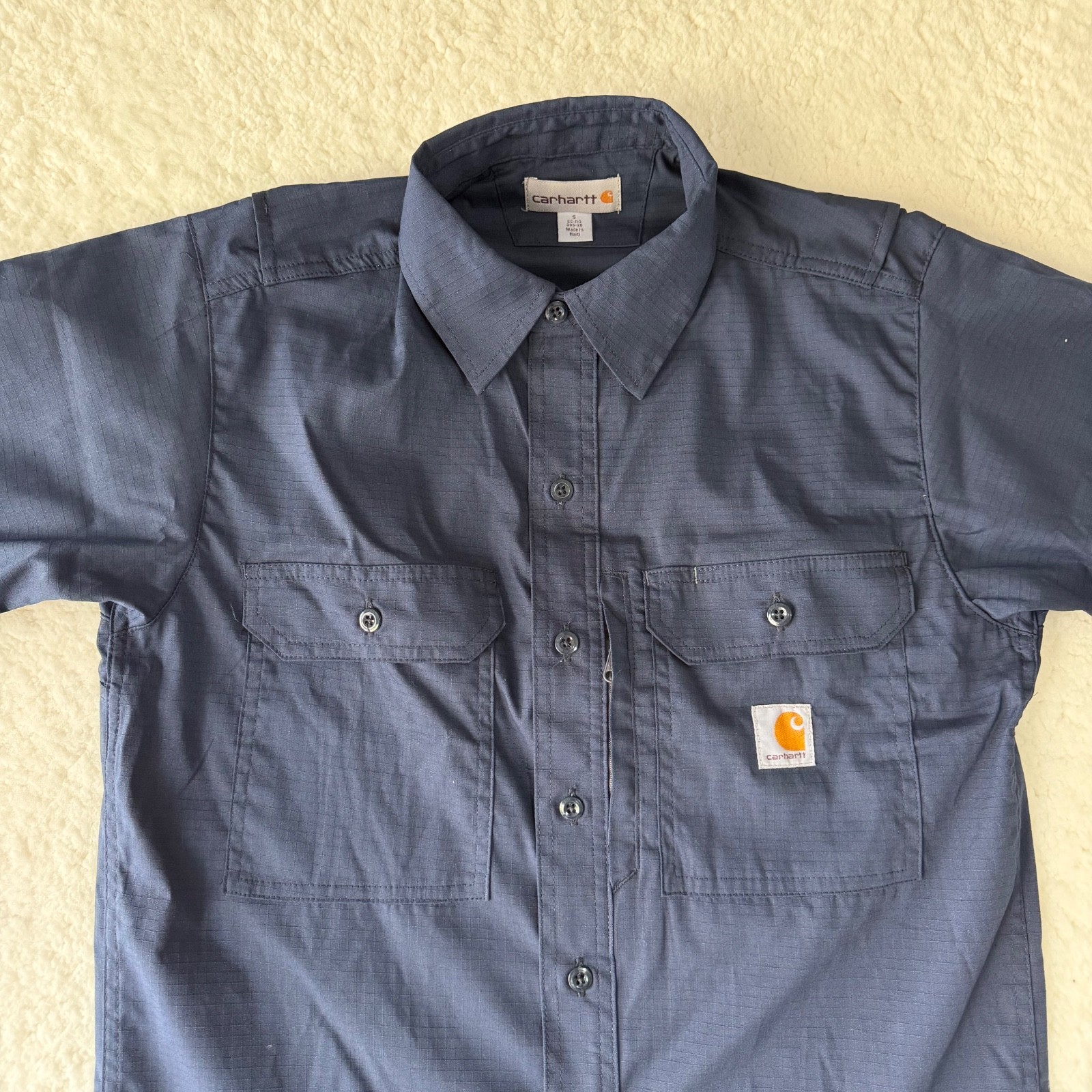 Mens Carhartt Long-Sleeve Button-Down Work Shirt