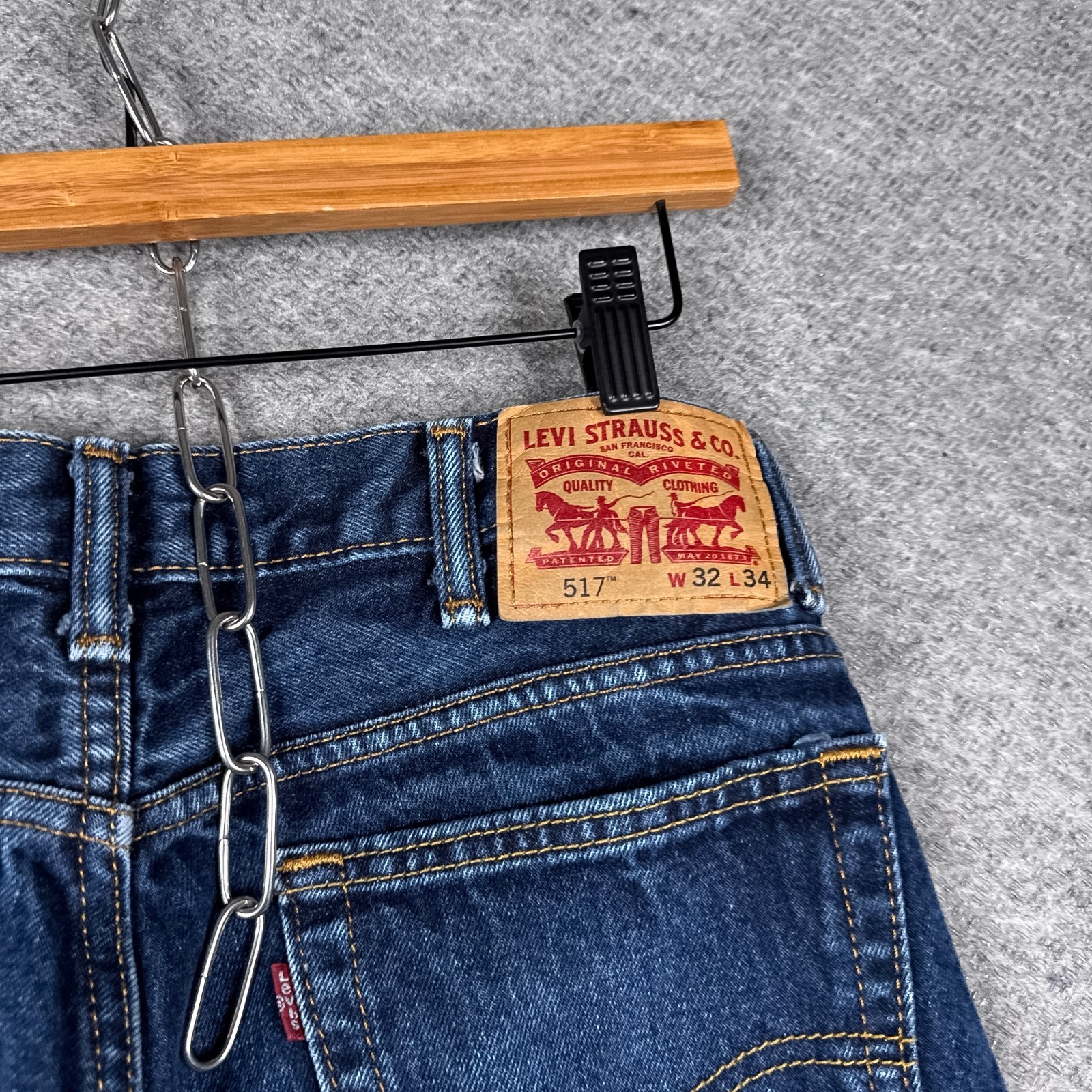 Levis 517 Jeans Mens 32×34 (Fits 31×34) Blue Bootcut Casual Denim Cowboy Rodeo
