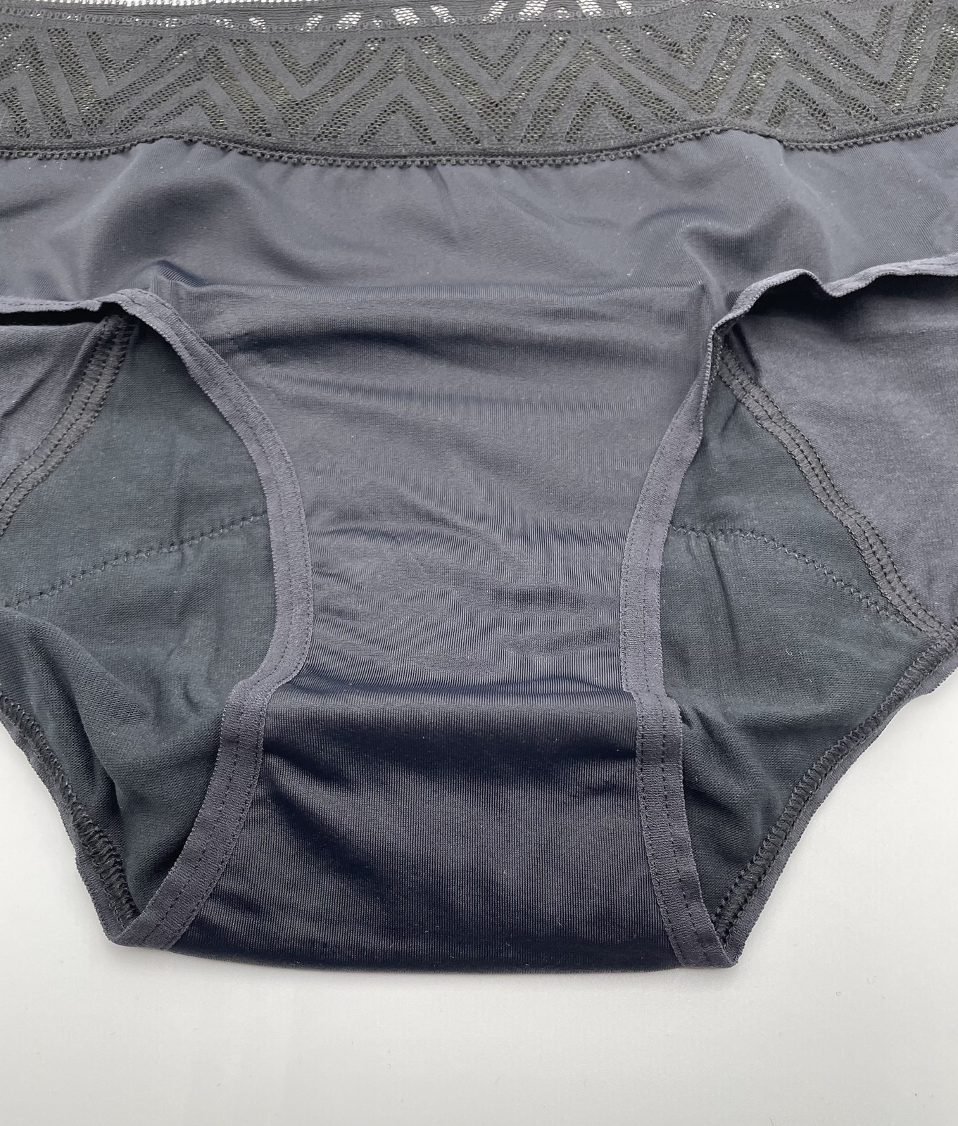 3- THINX Hiphugger Period Proof Panties Women’s Black Medium M Leak Resistant