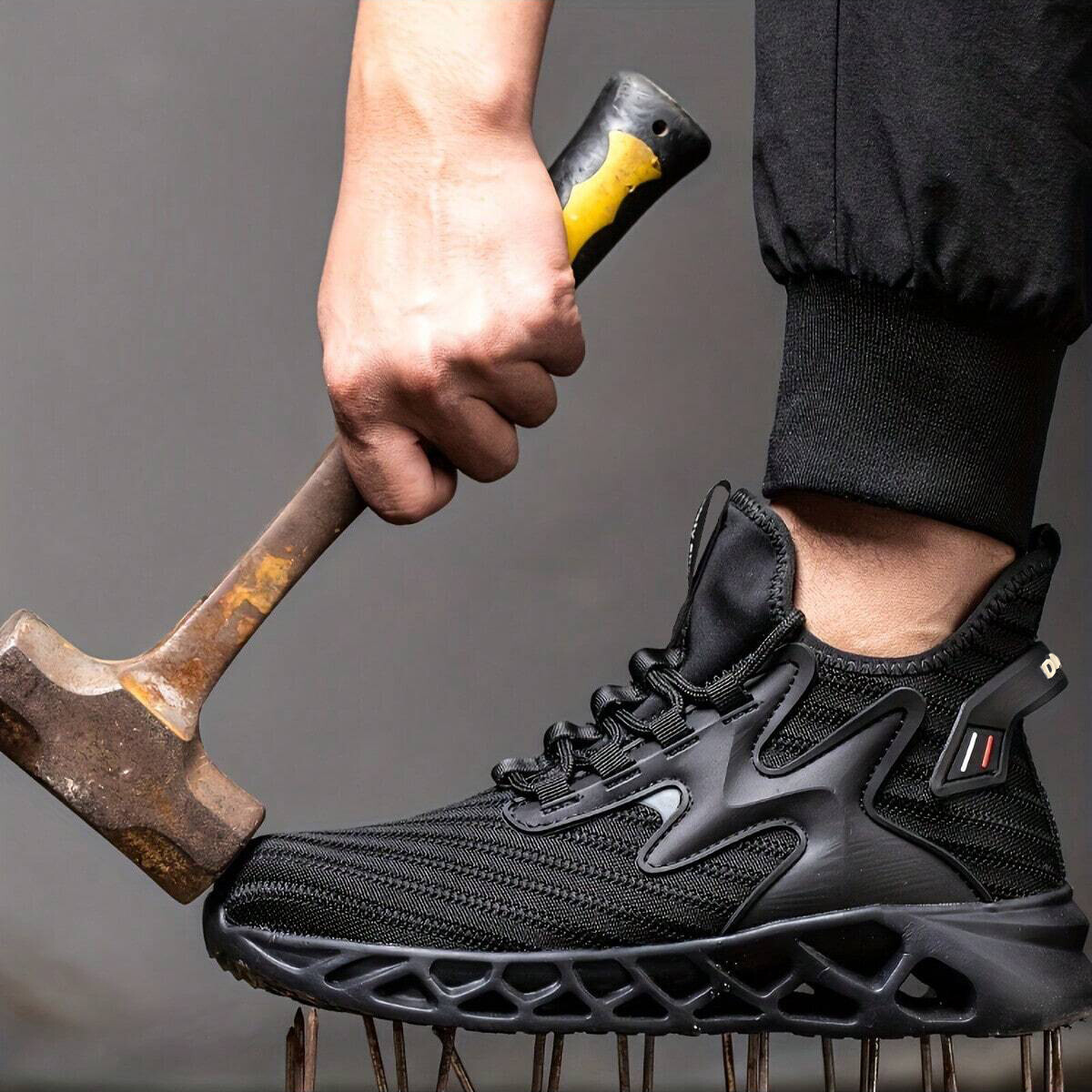 Indestructible Safety Work Shoes Steel Toe Breathable Work Boots Mens Sneakers