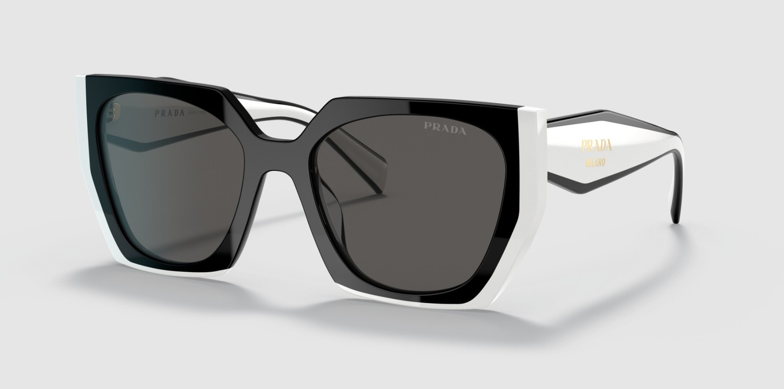 PRADA PR 15WS 09Q5S0 Black Talc Dark Grey 54 mm Women’s Sunglasses