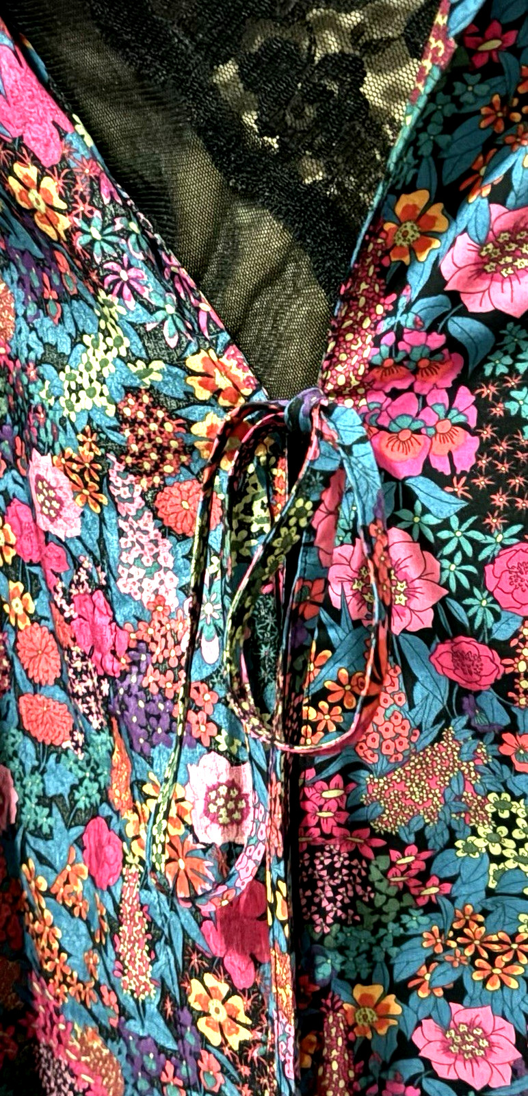 LIBERTY OF LONDON CIARA TANA LAWN COTTON ROBE FLORAL PATTERN SIZE XL NEW