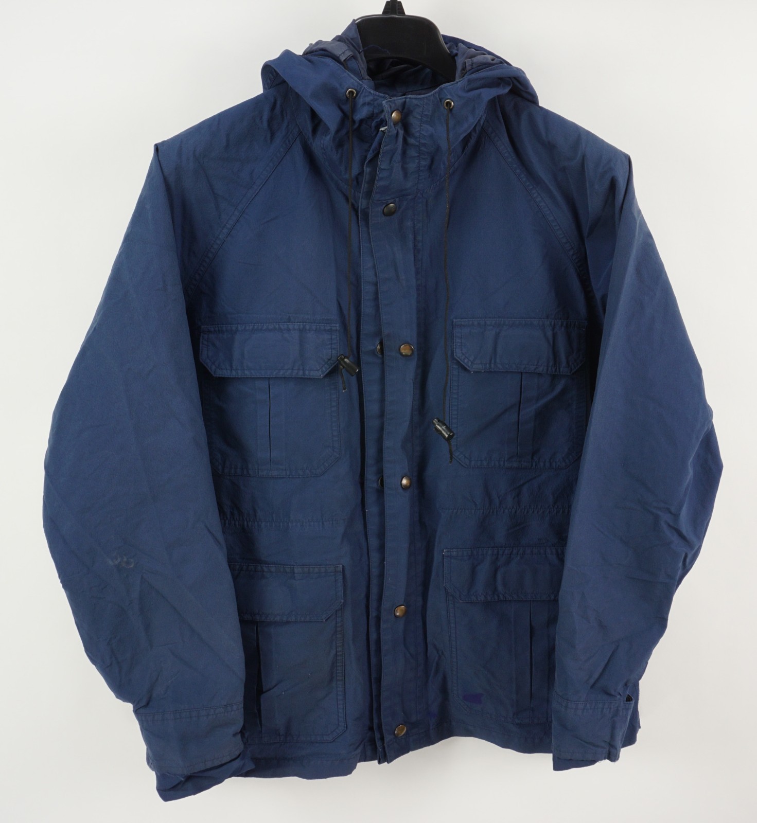Vintage Cabela’s Gore-Tex Men’s Large Blue Woven Waterproof Hooded Parka Jacket