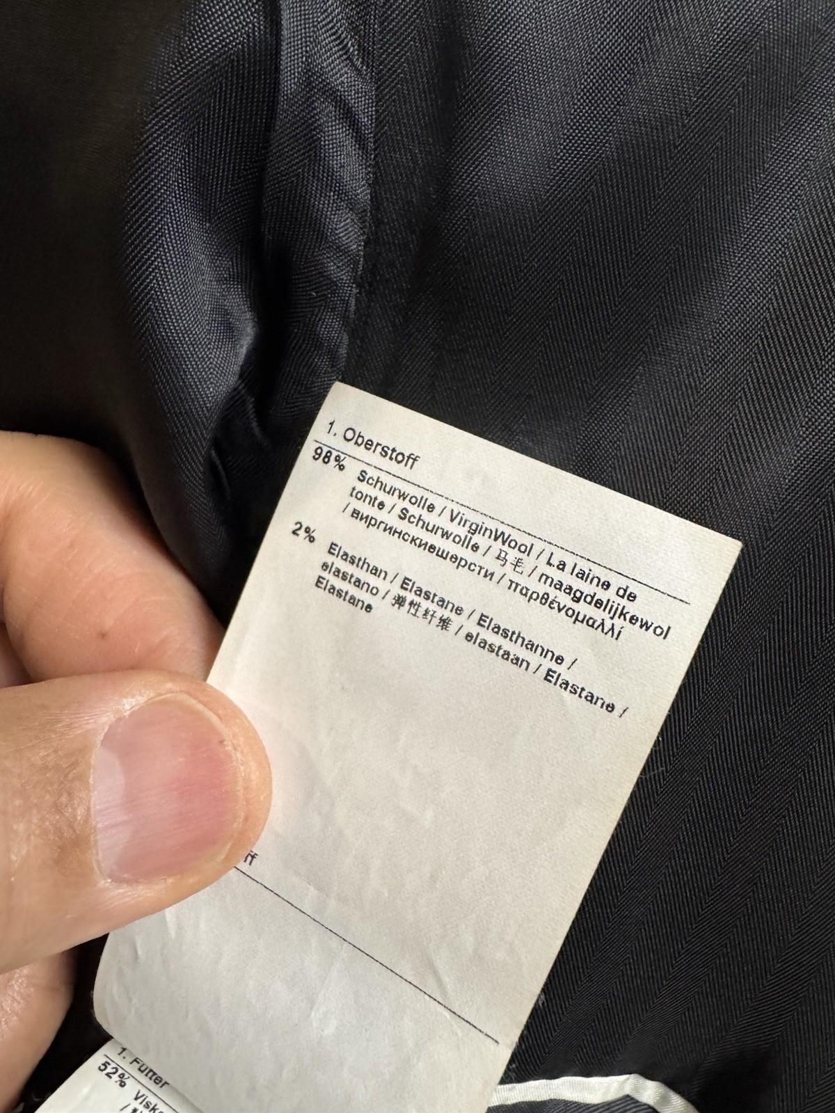 STRELLSON Men Suit 1 Vent No Pleat 40R 2 BUTTON GRAY CHECK*