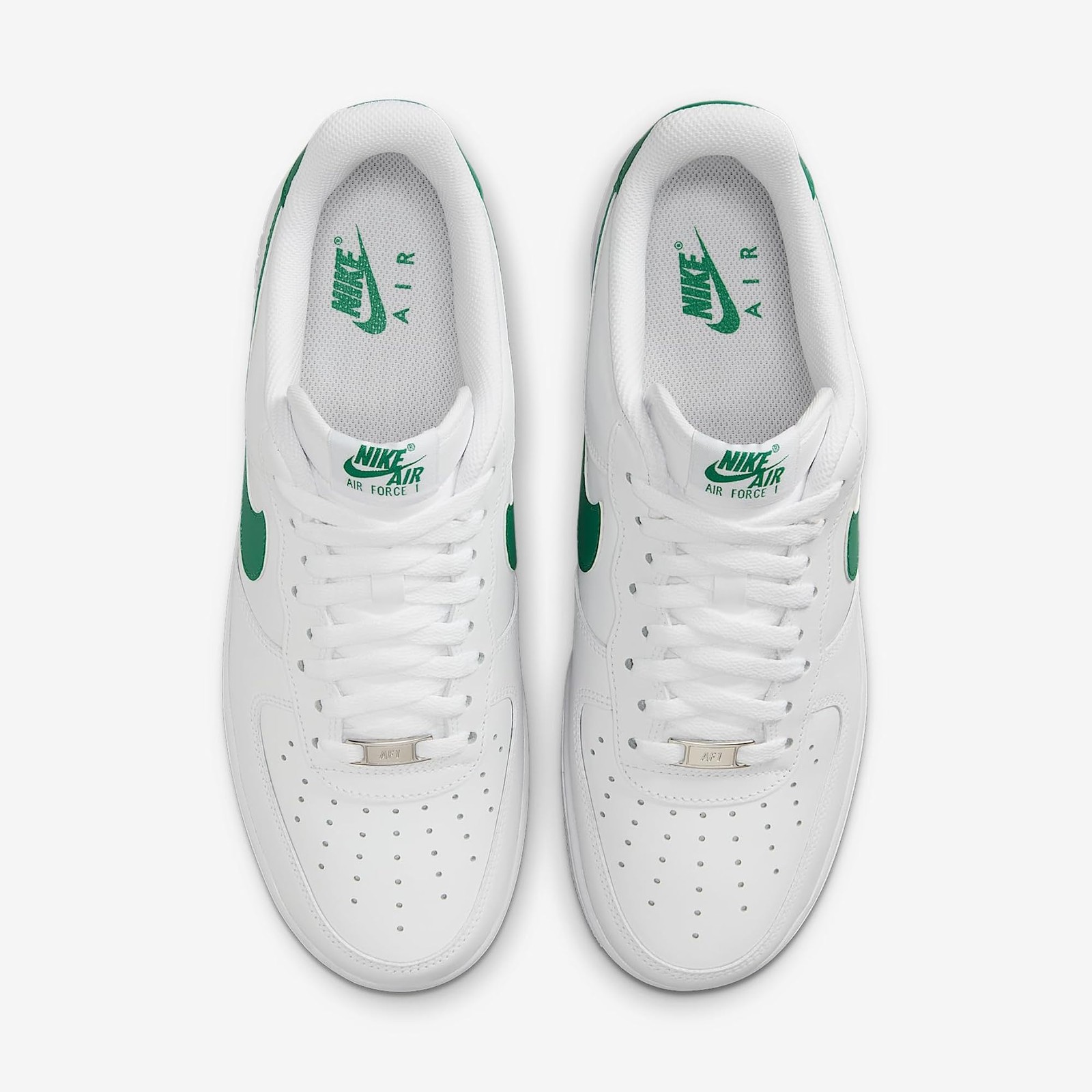 Nike Air Force 1 ’07 Men’s Shoes (White/Malachite) Size 10.5 – White/Malachite –
