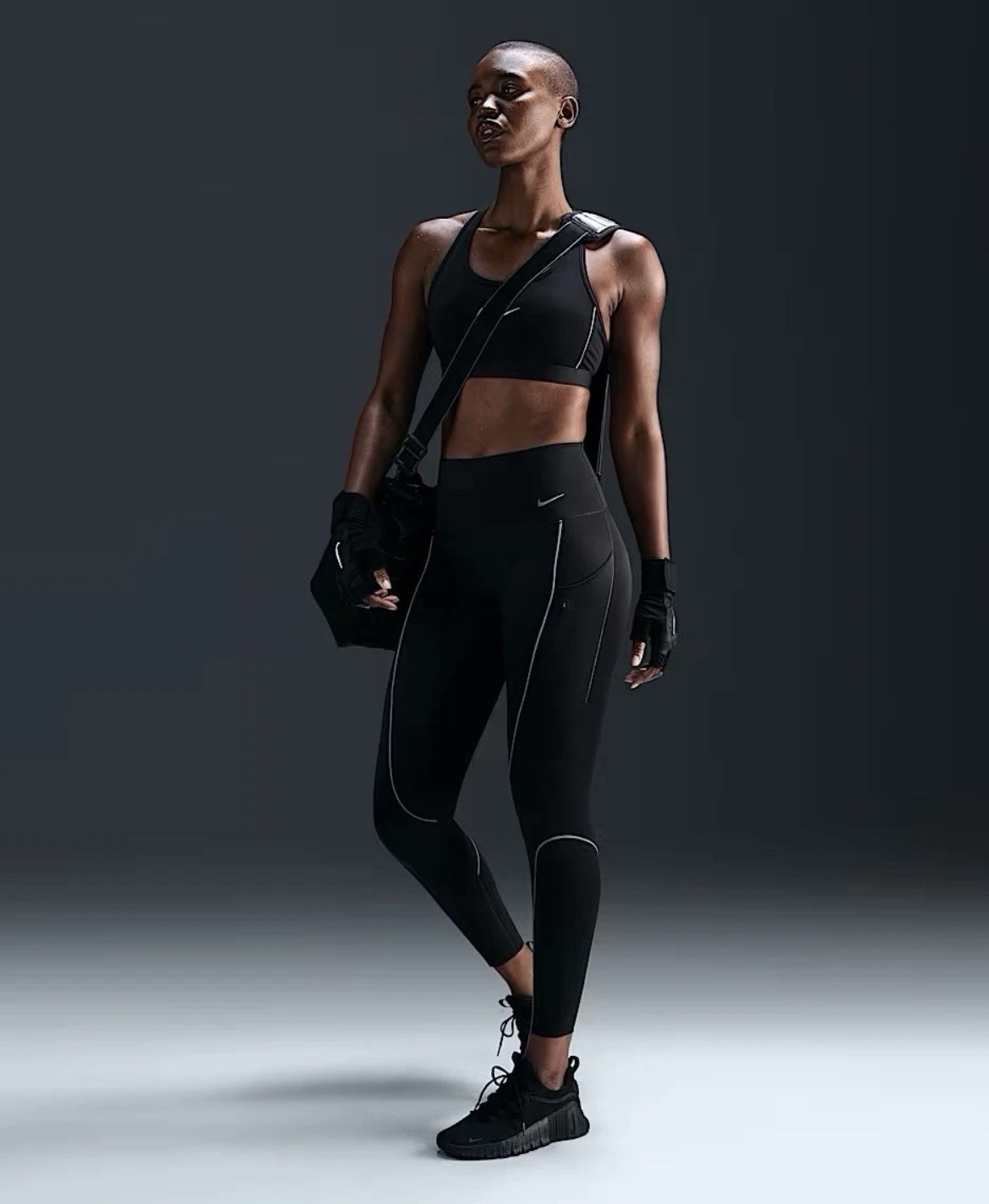 Nike Go Dri-Fit Black Running Leggings Pants Training FZ0005-010 Women’s Sz: XXS