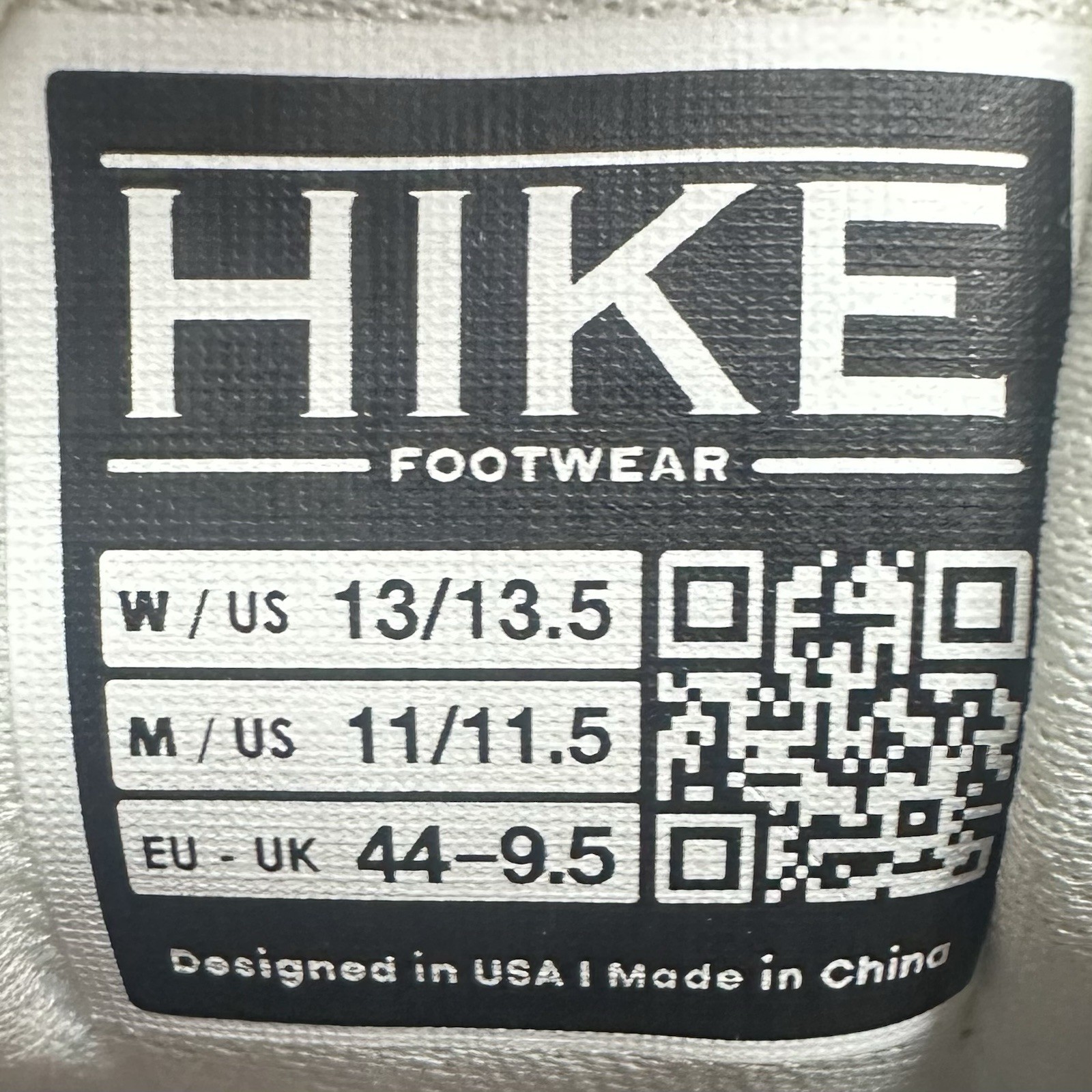 Hike HF Stride Blue White Barefoot Sneakers Sz EU 44 M 11-11.5 W 13-13.5 Ltwt