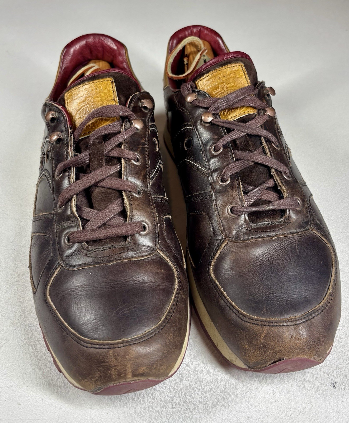 Wolverine x Saucony Shadow Original 1000 Mile Men 12.5 Leather Sneakers Rare USA