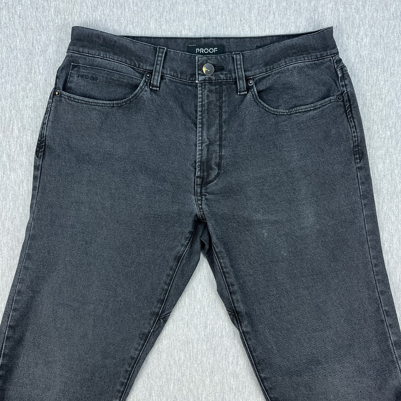 Proof Rover Pant Men 29×30 Slim *Fits 31×30 Black Faded Stretch Canvas Huckberry