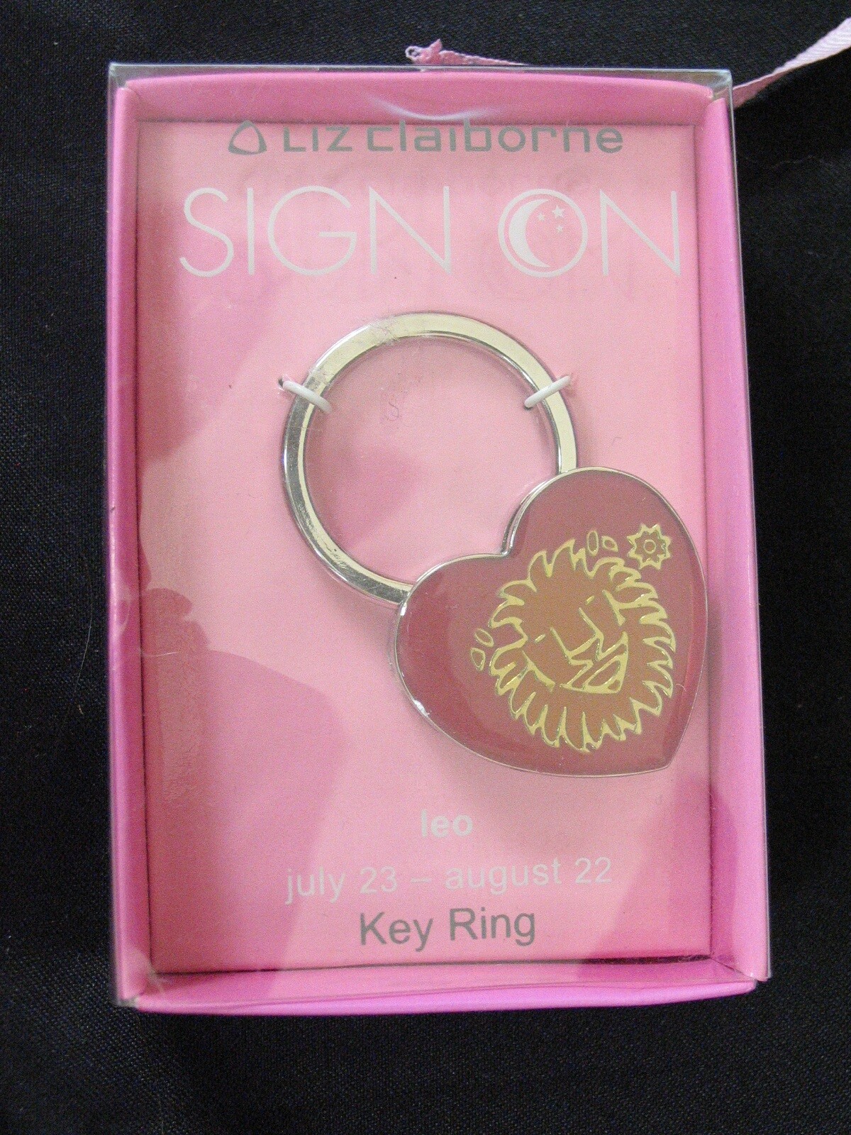 Liz Claiborne Heart Enamel Key Ring Zodiac Sign On “Choose From List”