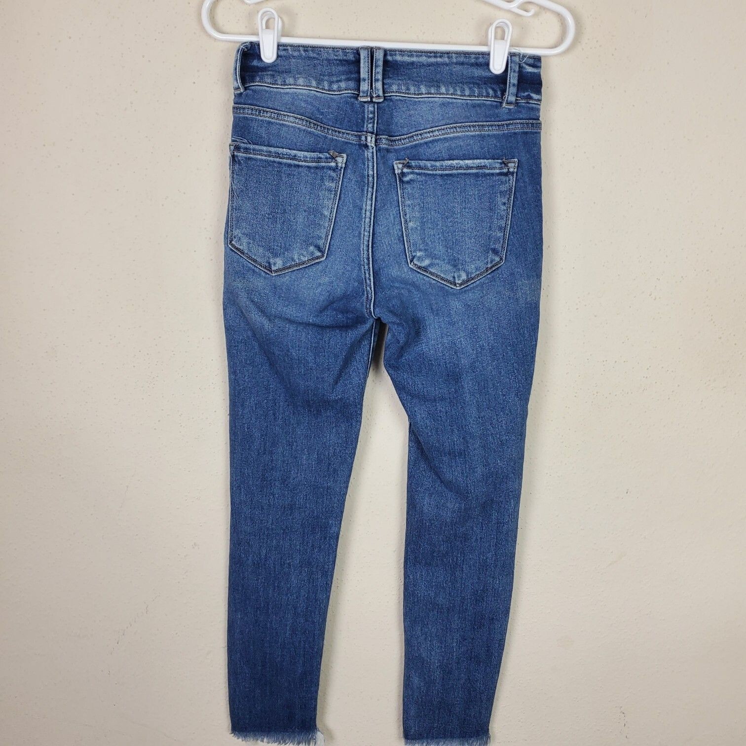 Bridge By Gly Jeans Womens 26 Slim Fit Skinny High Rise Ankle Mid Wash Denim