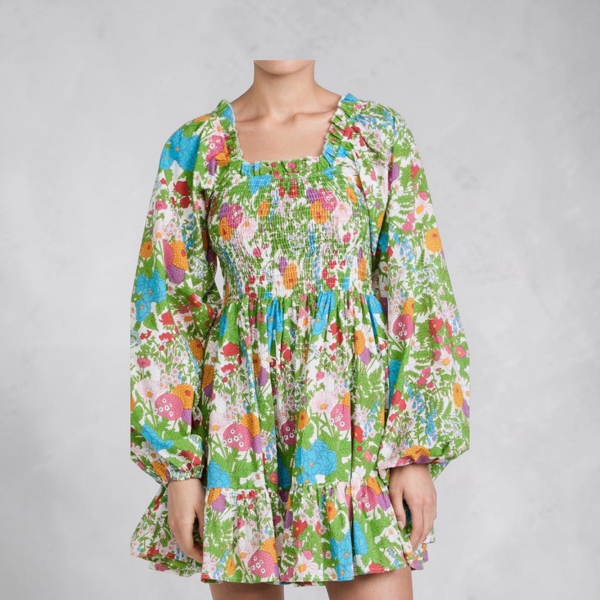 Mille , Calista Dress In Summer Garden , Women’s Size Large, Resort & Travel