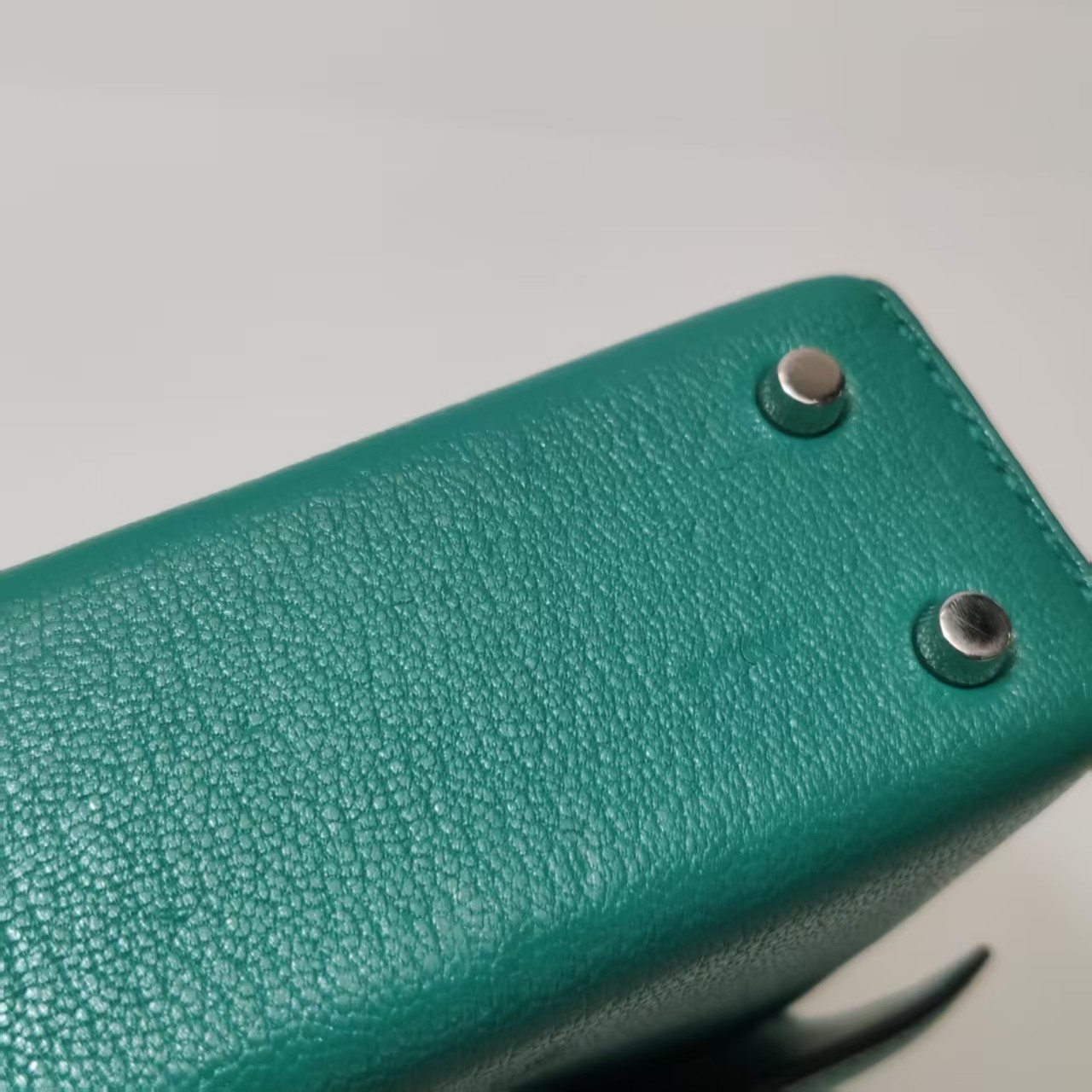 Hermes Verrou Mini 17 Chevre Chamkila Menthe Z6 Green Silver Hardware PHW Auth